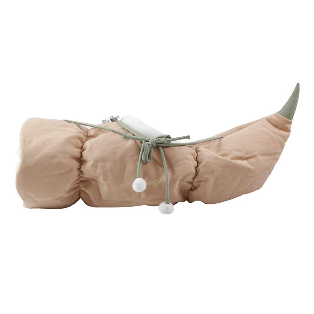 1 Pc Cat Folding Tunnel - Indoor/Outdoor Cat Toy Tent with Hammock & Cave for Kittens, Durable Polyester Cat Tube Bed - Perfect for Playtime, Napping & Hanging in Living Room or Garden