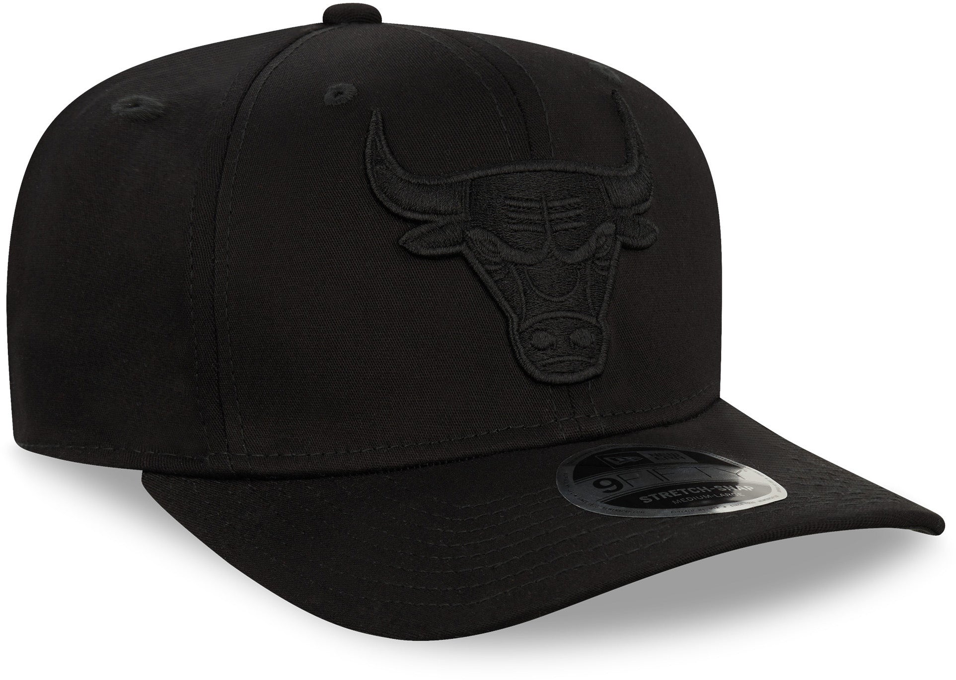 Chicago Bulls New Era 950 Tonal Black Stretch Snapback Cap - Official NBA Adjustable Hat for Men & Women - Perfect for Basketball Games, Streetwear Fashion & Sports Fans