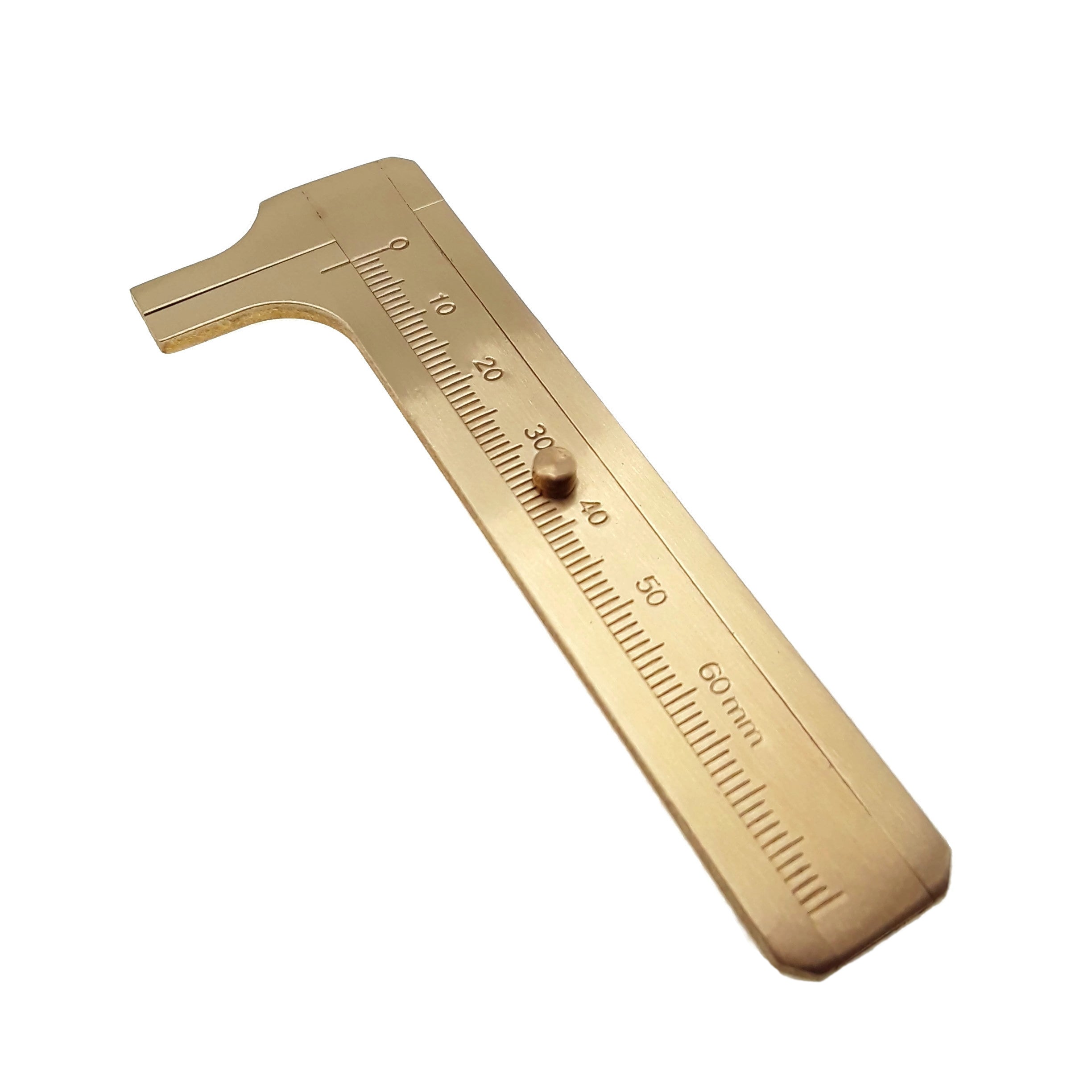 Precision Brass Sliding Gauge Caliper - 6 Inch/150mm Bead Measuring Tool for Jewelry Making, Woodworking & DIY Projects