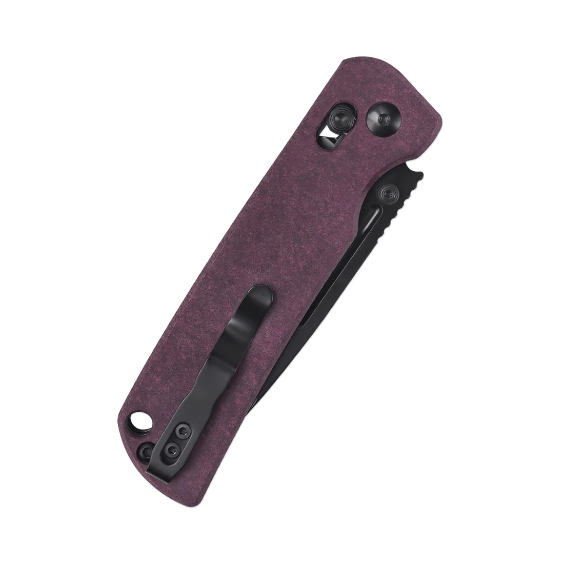 Kizer Escort V4481C1 Folding Knife - 154CM Stainless Steel Black Blade & Red Richlite Handle - EDC Pocket Knife for Camping, Hiking, and Outdoor Adventures