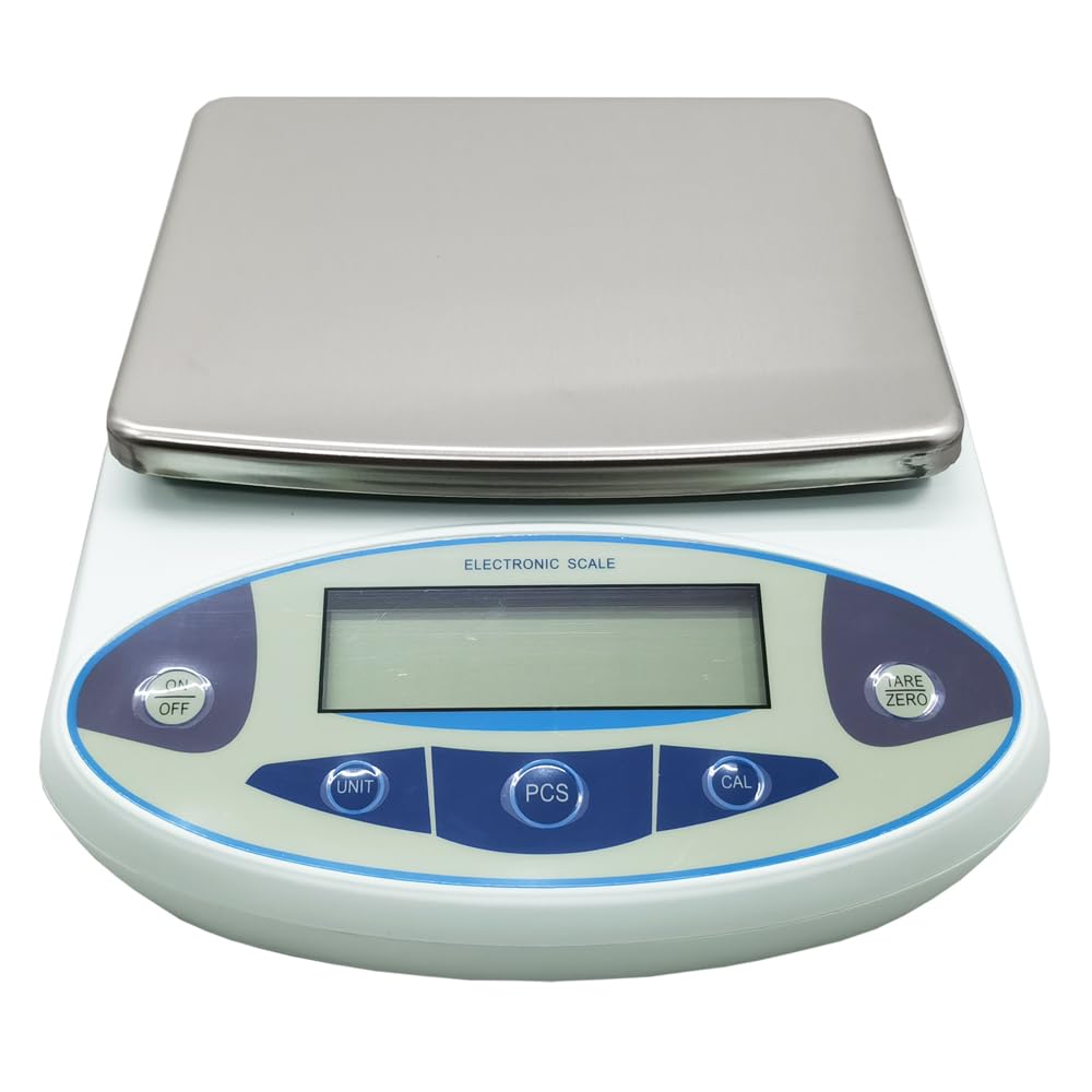 5kg/0.01g High Precision Digital Analytical Electronic Balance - Lab Scale & Kitchen Scale for Scientific Research, Cooking, Jewelry Weighing & Precise Measurements