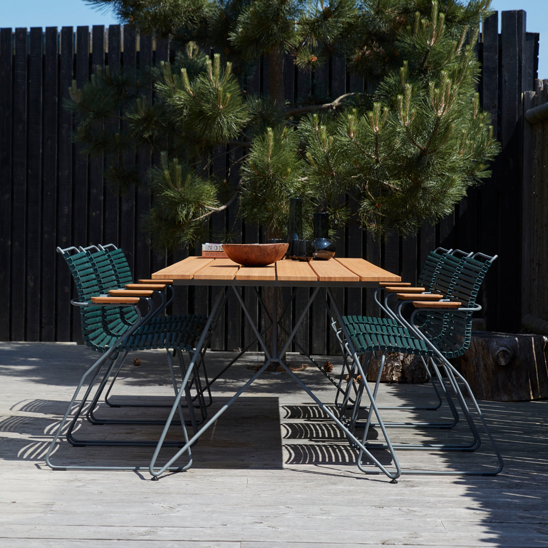 Click Outdoor Dining Chair with Armrests - Patio, Garden, Poolside & Backyard Seating - Weather-Resistant & Comfortable