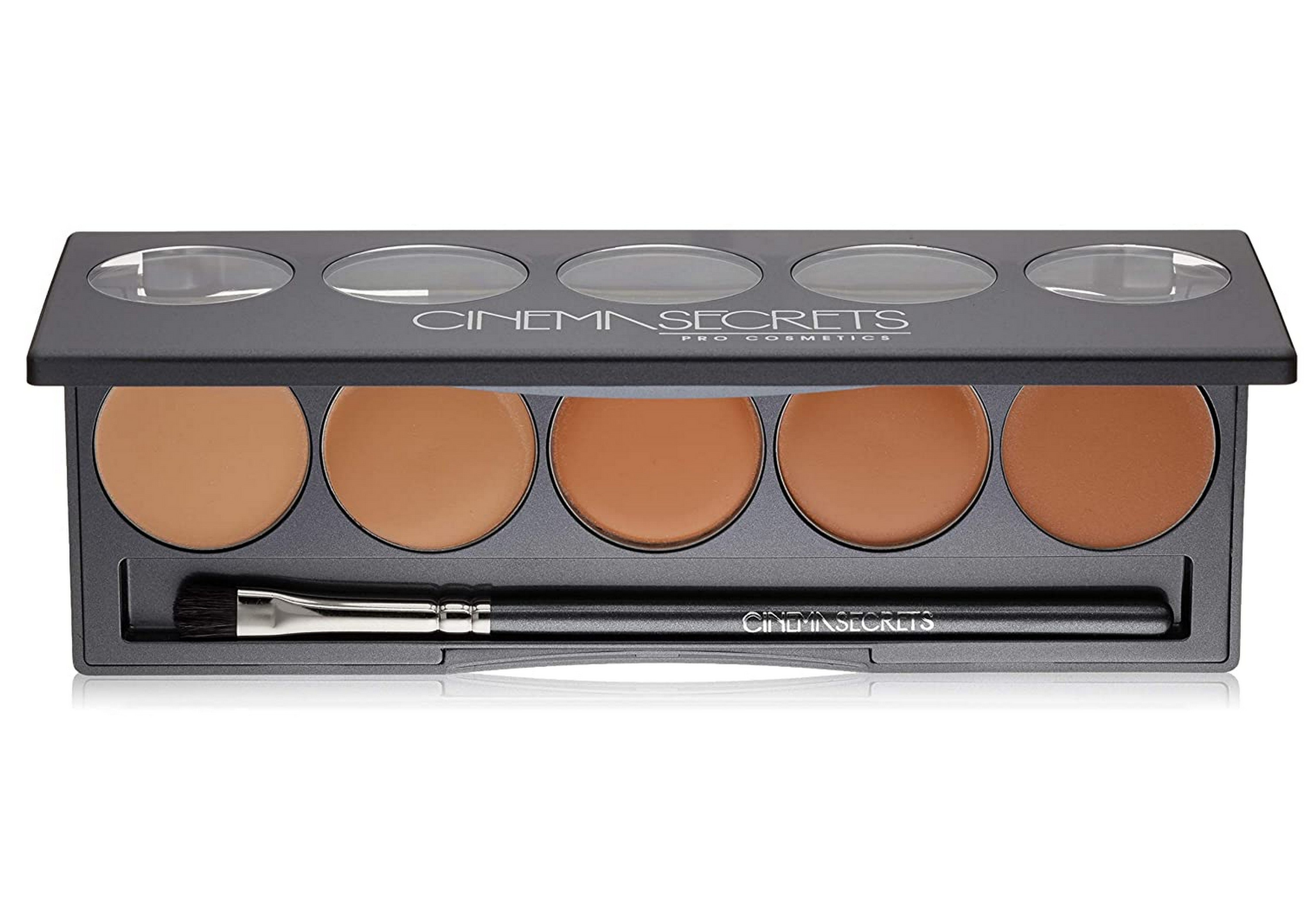 CINEMA SECRETS Pro Cosmetics Ultimate Foundation 5-In-1 Pro Palette - 400 Series | Professional Makeup Kit for Flawless Coverage, Contouring & Highlighting | Perfect for Bridal, Photo Shoots & HD Makeup