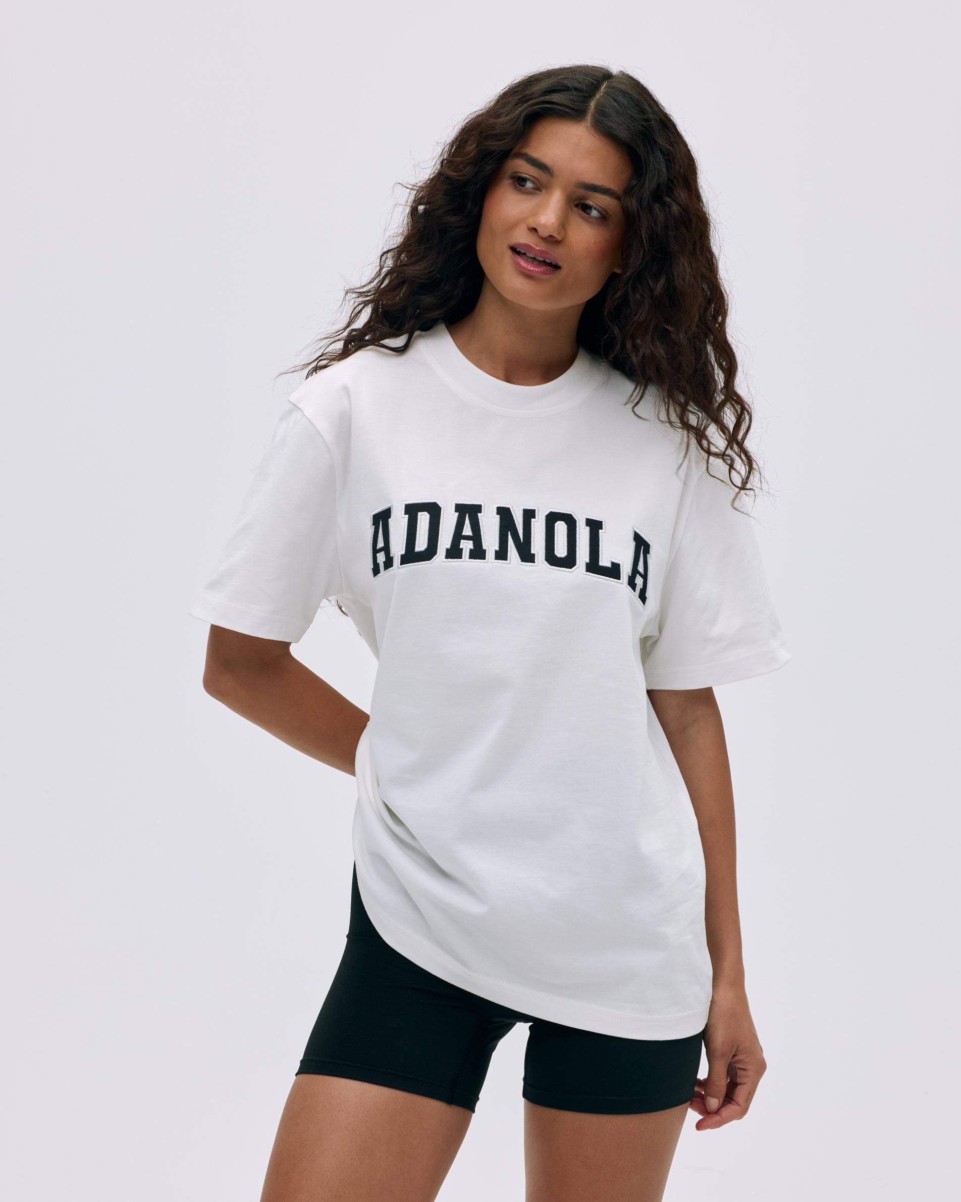 Oversized Varsity Short Sleeve T-Shirt for Men & Women - Comfortable Cotton Crewneck Tee in White & Black - Perfect for Casual Wear, Street Style & Everyday Outfits