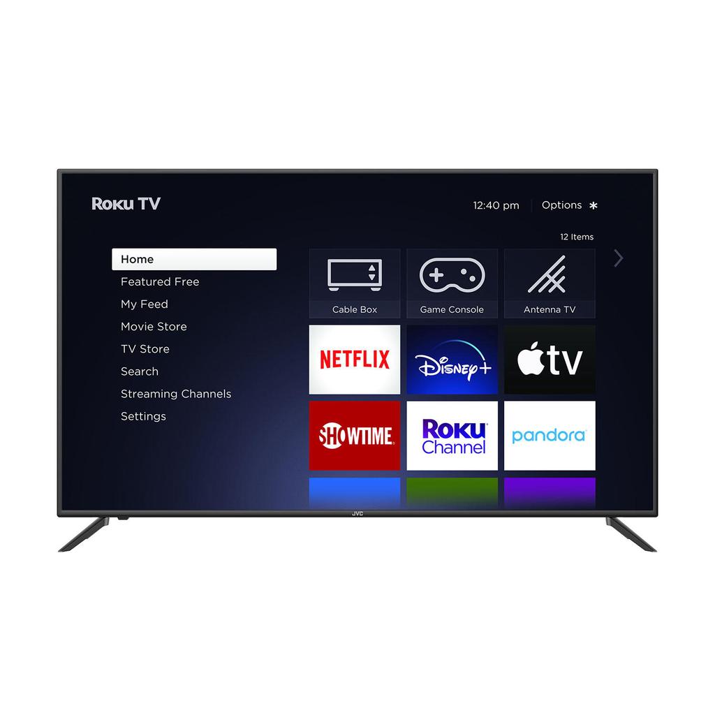 JVC 65-Inch Class Elite Series 4K Ultra HD ROKU Smart TV (LT-65MAW705) - Streaming, Gaming & Home Theater Entertainment