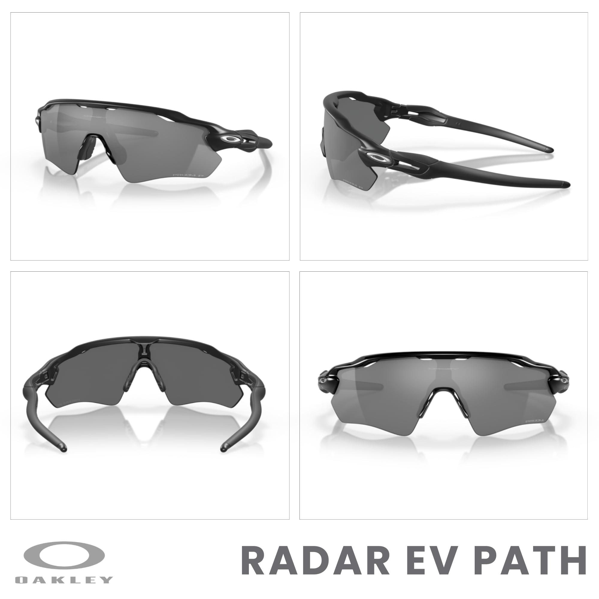 Oakley Radar EV Path OO9208 Sunglasses for Men - Polarized Sports & Running Glasses + Free Leash & iWear Care Kit - Perfect for Cycling, Golf & Outdoor Activities