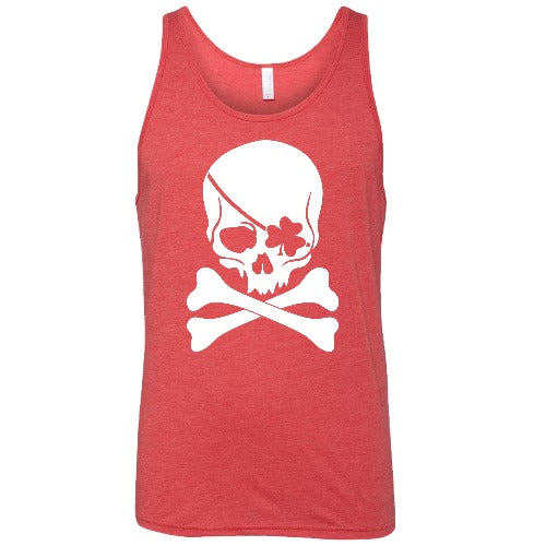 Shamrock Skull Graphic T-Shirt - Unisex Cotton Tee for St. Patrick's Day & Casual Wear | Irish Pride & Skull Lover Apparel