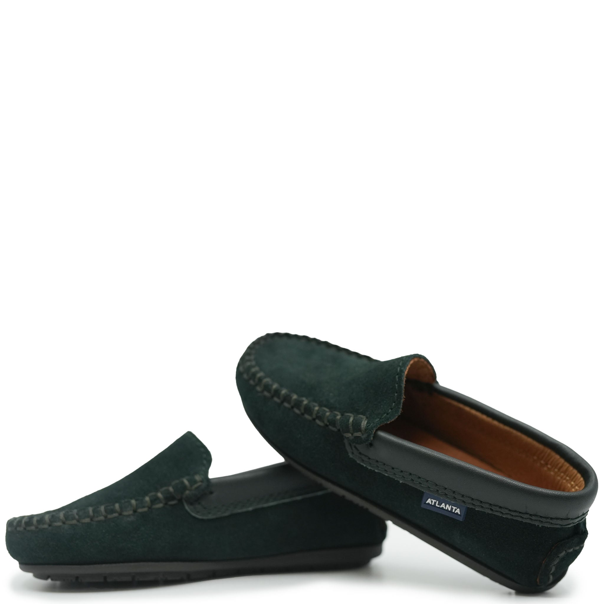 Men's Atlanta Moccasin Hunter Suede Loafers - Casual Slip-On Shoes for Comfortable Walking & Outdoor Activities