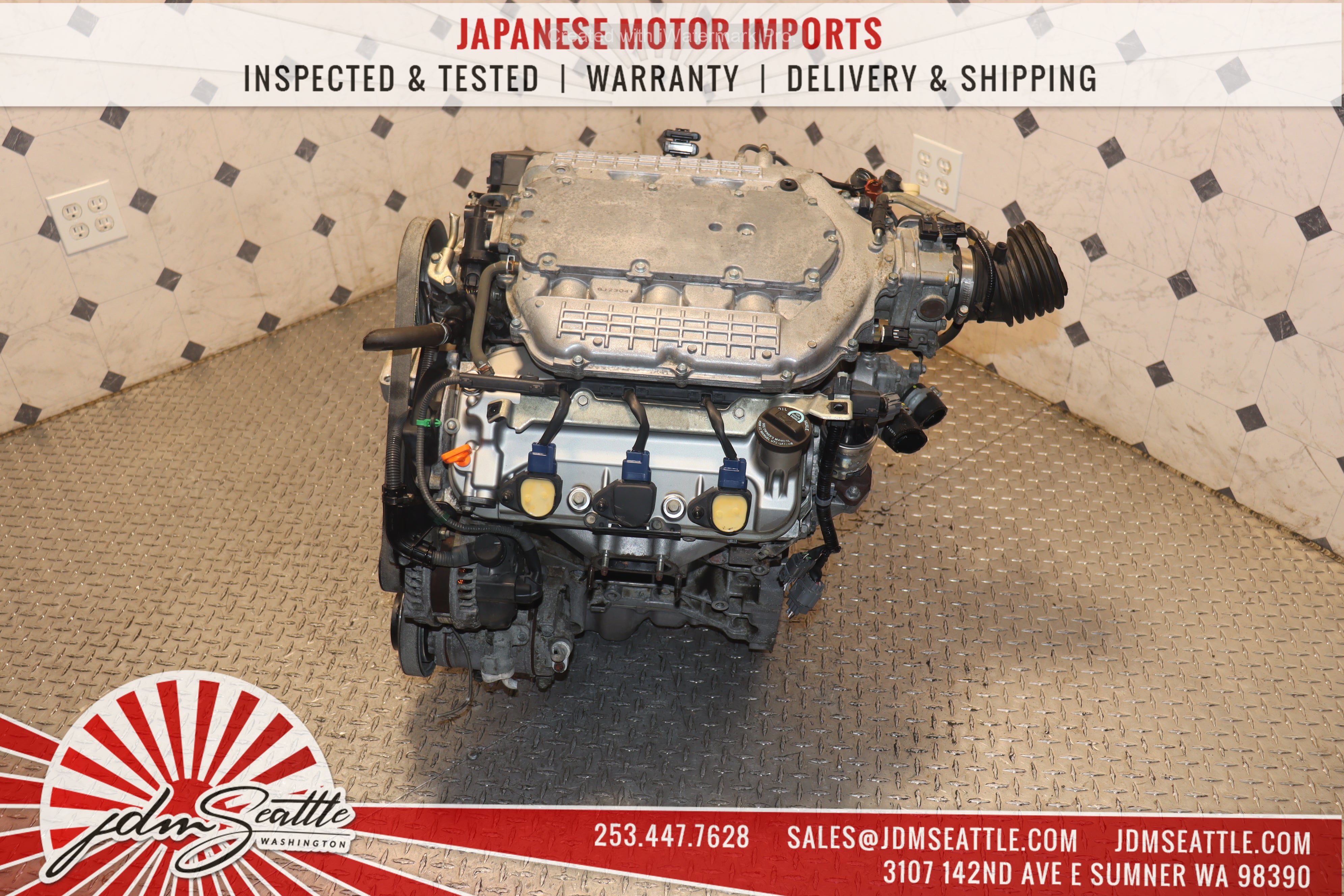 JDM J35A SOHC VTEC 3.5L Engine for 2003-2006 Acura MDX, 2005-2008 Acura RL & 2006-2008 Honda Ridgeline - Replacement Motor for Performance & Reliability