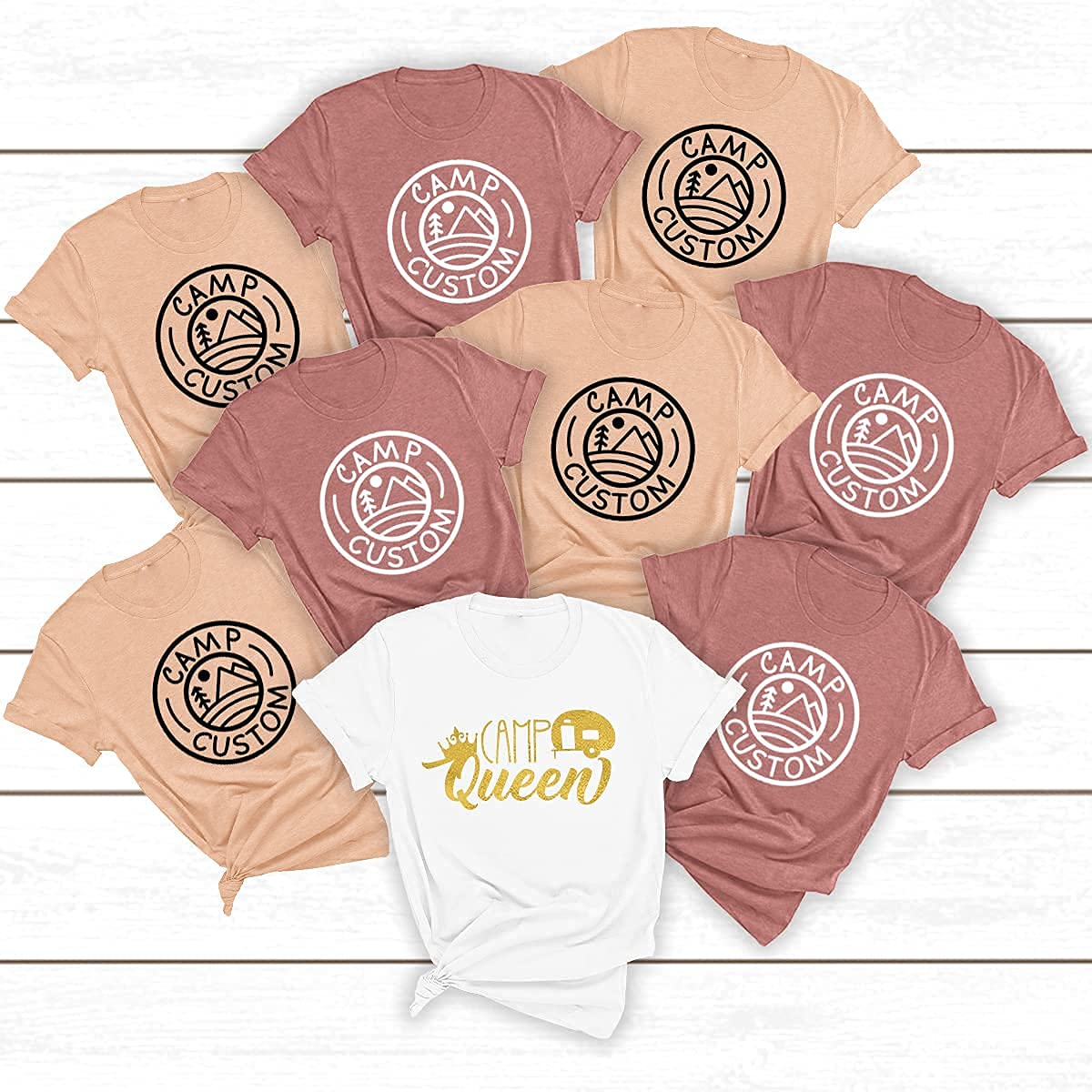 Custom Camping Shirts for Groups & Families - Personalized Nature Lover Tees for Campfire Gatherings, Team Outings & Outdoor Adventures | Perfect for Family Reunions, Hiking Trips & National Park Visits