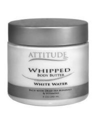 AttitudeLine - Whipped Body Butter: White Water | Ultra Hydrating & Nourishing Moisturizer for Dry Skin | Perfect for Daily Use, After Shower & Spa Days