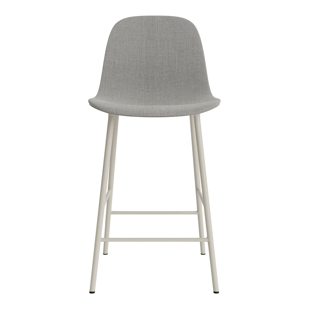 Premium Fully Upholstered Form Counter Chair - Stylish Bar Stool for Kitchen Island, Breakfast Nook & Home Bar Seating