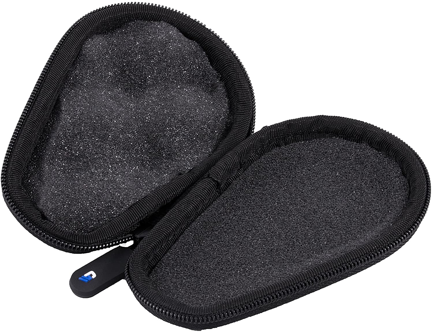 CASEMATIX Premium Watch Travel Case - Hard Shell Exterior & Cushion Foam Interior for Protection - Fits Watches Up to 56mm with Reinforced Zippers & Metal Carabiner - Perfect for Business Travel, Vacation & Watch Collection Storage