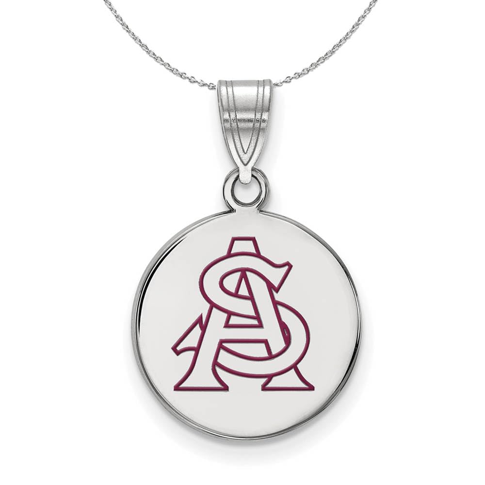 Arizona State Silver Pendant Necklace - Perfect for Gifts & Travel