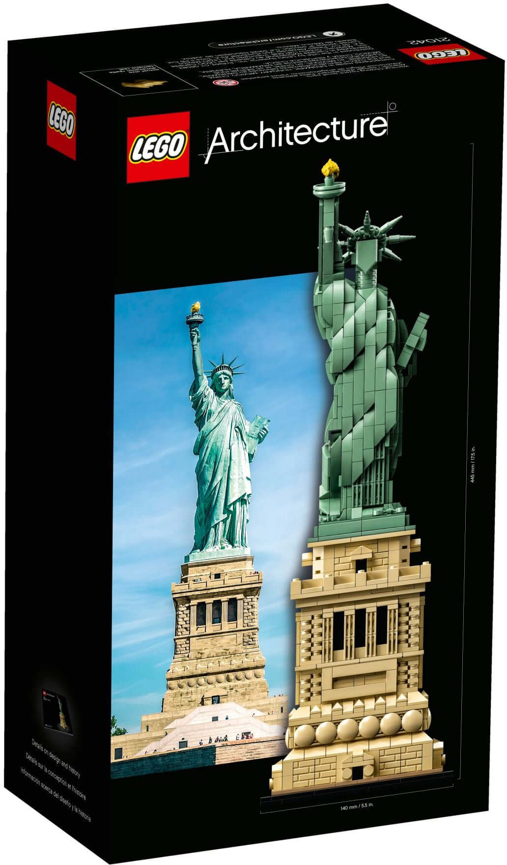 LEGO 21042 Statue of Liberty Architecture Building Set - Collectible Model Kit for Adults & Kids - Perfect for Home Decor, Office Display & Educational Gifts