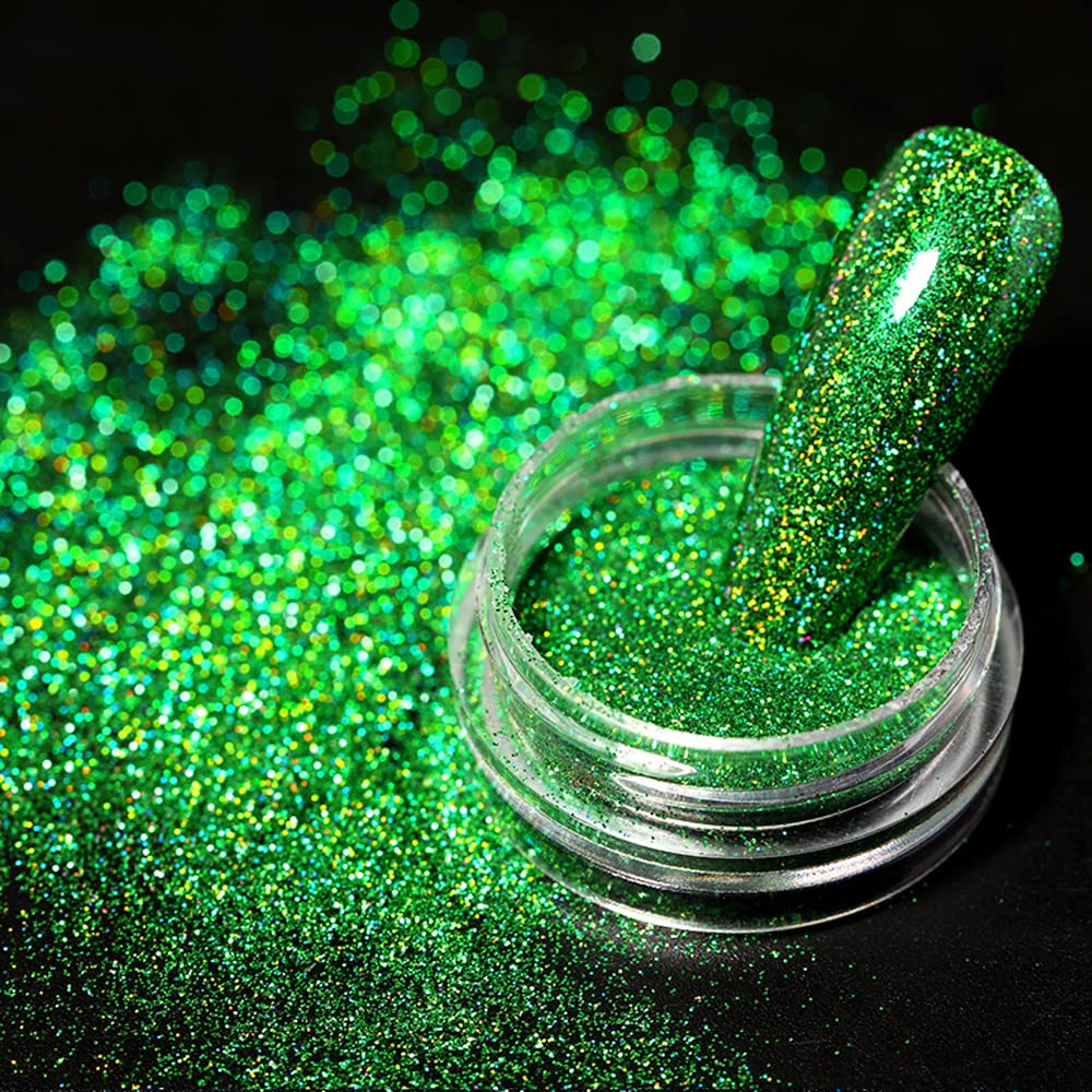 1 Box Shining Nail Glitter Dust - Sugar Coating Effect Powder for DIY Nail Art, Manicure Pigment, UV Gel Nail Decorations (Color 02) | Perfect for Salon, Home Nail Design & Party Glam Looks