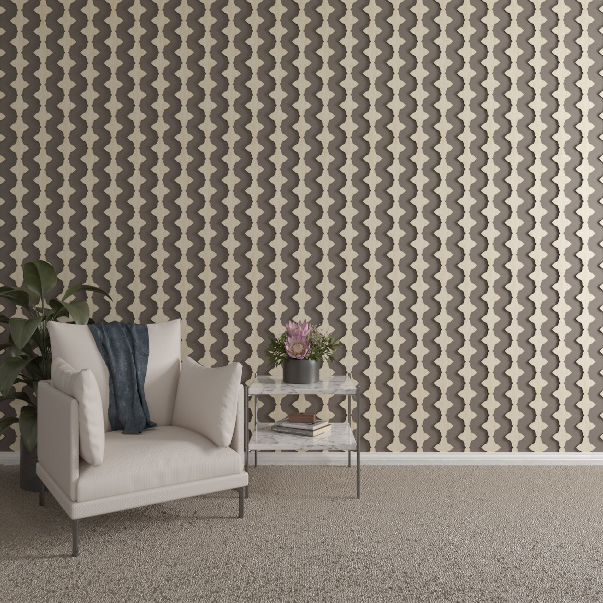 Pandora Adjustable Wood Slat Wall Kit - DIY Modern Acoustic Panel for Home Office & Living Room Decor