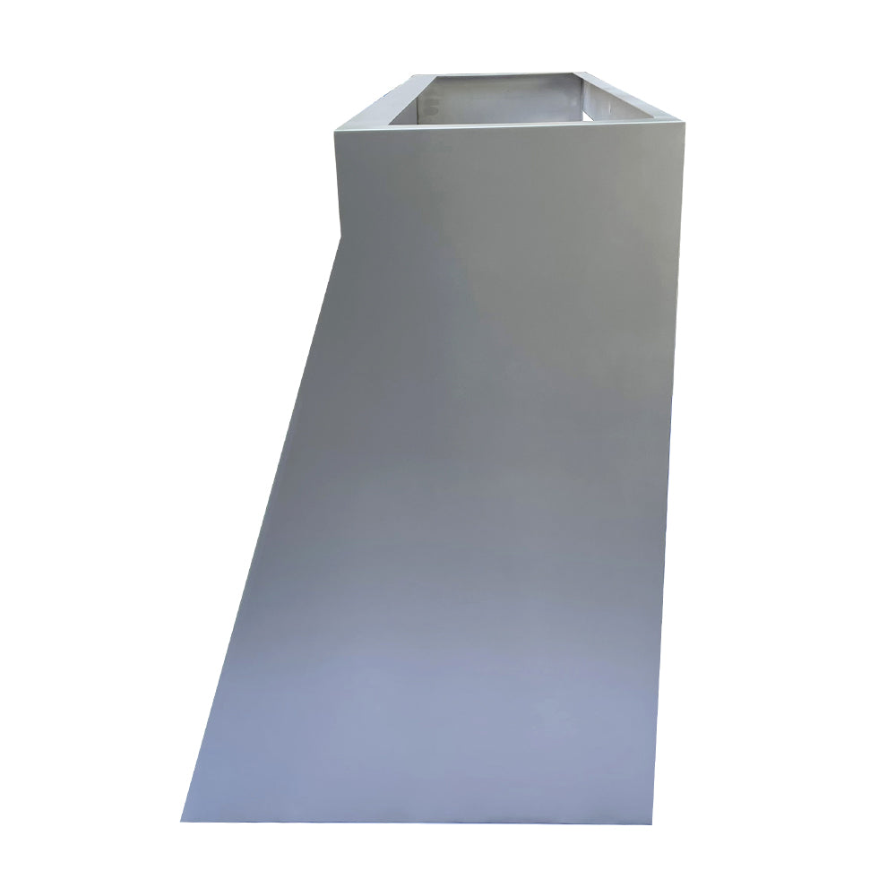 Premium RHM Angled Stainless Steel Custom Range Hood - Model H11 4TS for Arthur Kitchen | Professional Ventilation System for Modern Home Cooking & Baking