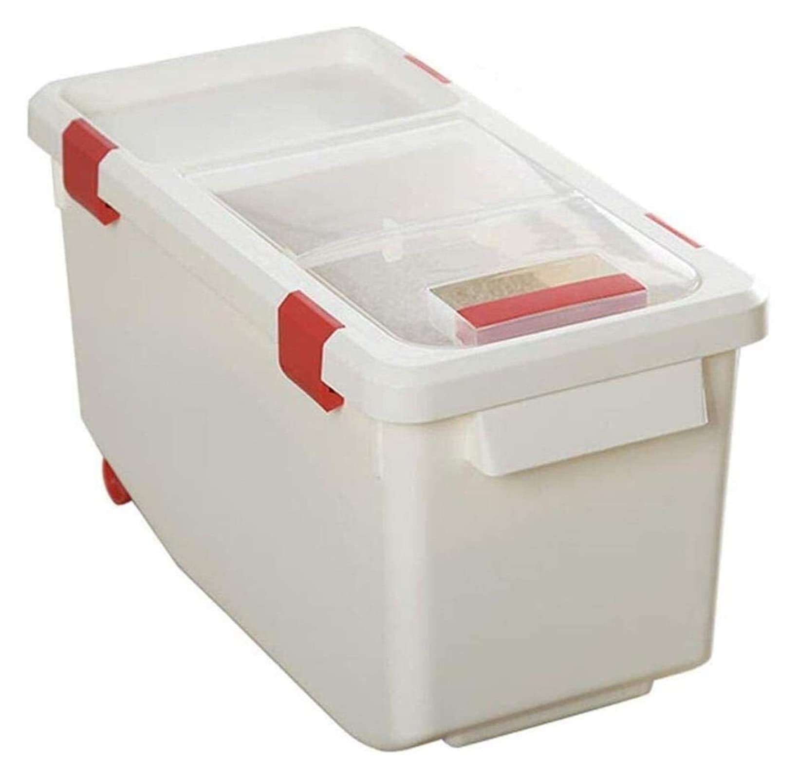 Airtight Food Storage Containers for Rice, Flour & Grains - Plastic Kitchen Storage Bins with Lids - Household Rice Box, Flour Barrel & Grain Organizer - Perfect for Pantry, Kitchen & Bulk Food Storage