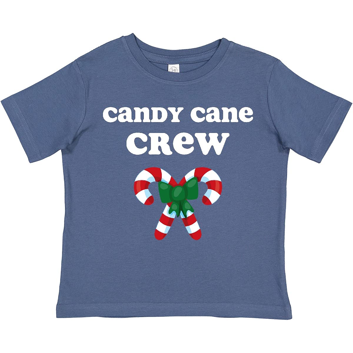 Inktastic Candy Cane Crew Toddler T-Shirt - Christmas Holiday Cute Baby Outfit for Boys & Girls - Perfect for Family Photos, Holiday Parties & Festive Celebrations