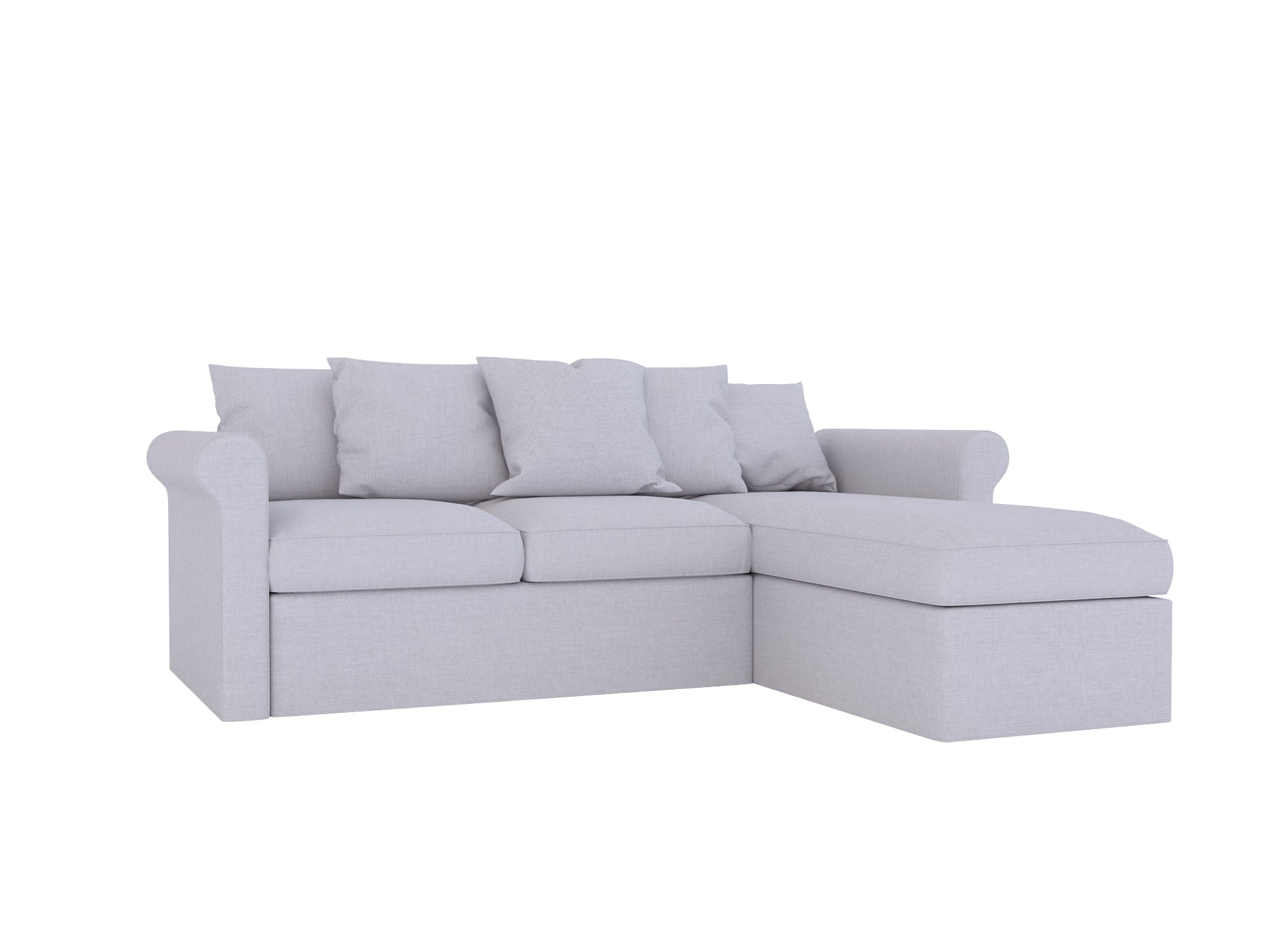 Harlanda 3-Seater Sofa with Chaise Lounge Cover - Modern Living Room Furniture for Small Spaces | Perfect for Apartments, Condos & Cozy Homes