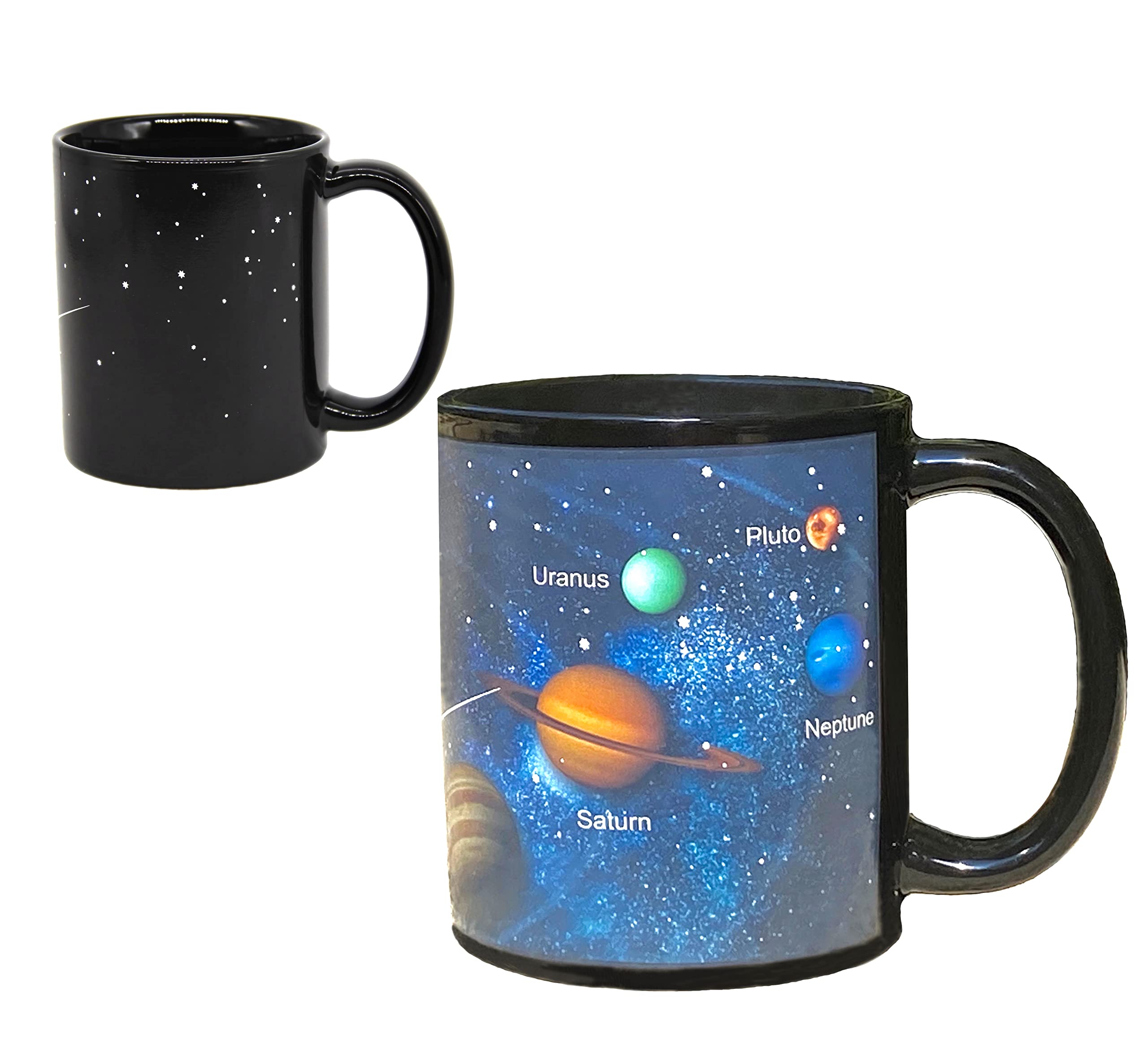 Heat Sensitive Color Changing Coffee Mug - 12oz Magic Ceramic Cup with Starry Sky Design | Perfect for Hot Drinks, Gifts & Fun Office Use