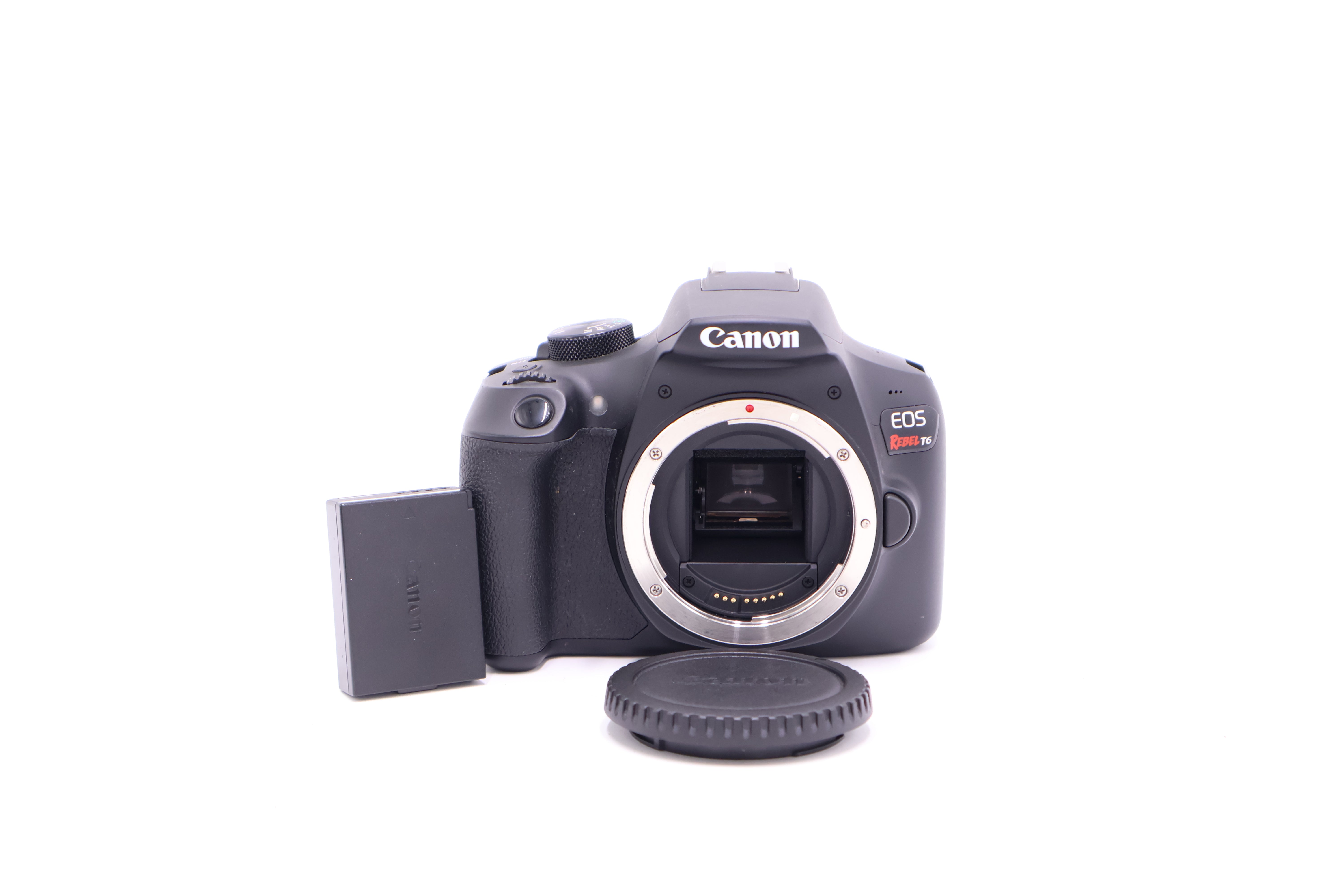 Canon EOS Rebel T6 DSLR Camera Body with Battery - Used Professional Digital Camera for Photography, Vlogging & Travel