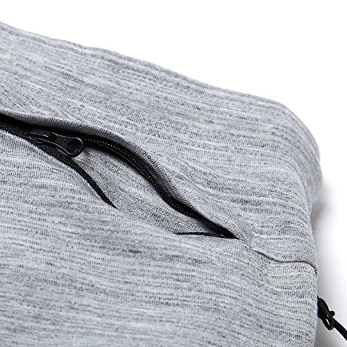 Nike Tech Fleece Jogger Pants for Men - Grey Heather & Black (Medium) - Comfortable Athletic Sweatpants for Running, Gym & Casual Wear
