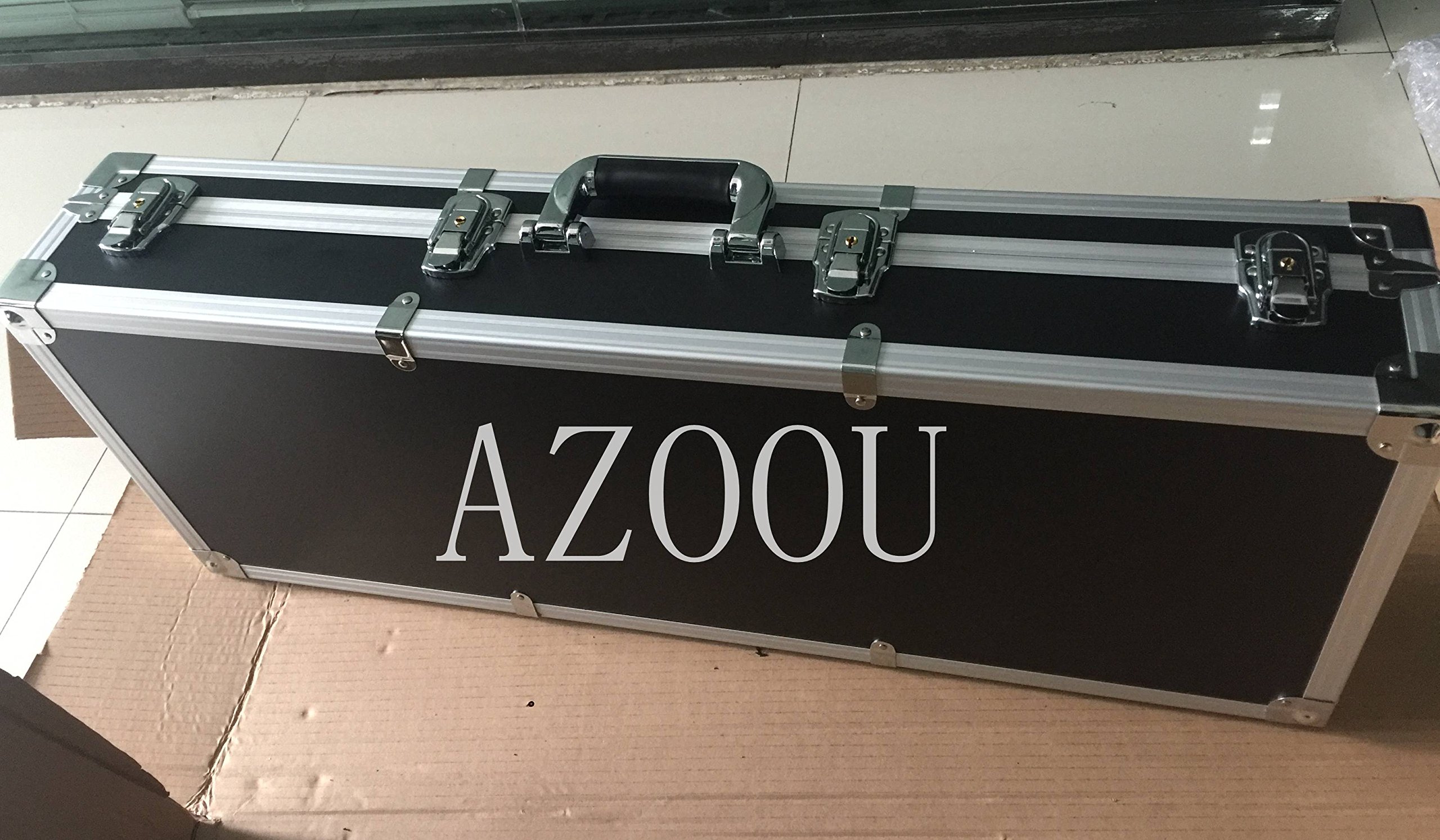AZOOU 5-inch Portable LED Race Timing Clock with Aluminum Case & Tripod - Perfect for Outdoor Running, Track & Field, and Semi-Outdoor Sports Events