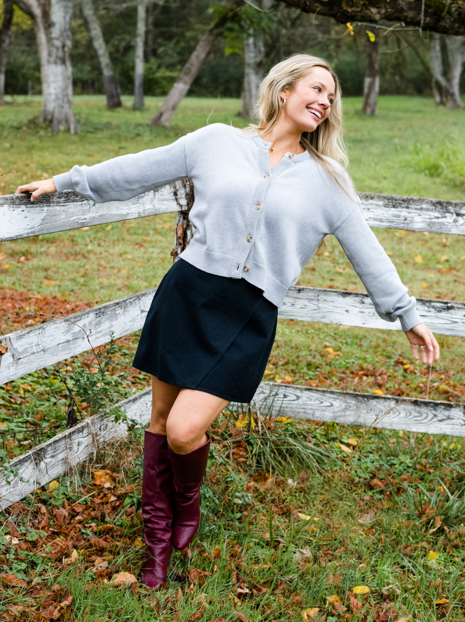 Willow Classic Cardigan for Women - Soft Heather Grey Knit Sweater | Cozy Fall & Winter Layering | Perfect for Office, Casual Outfits and Travel