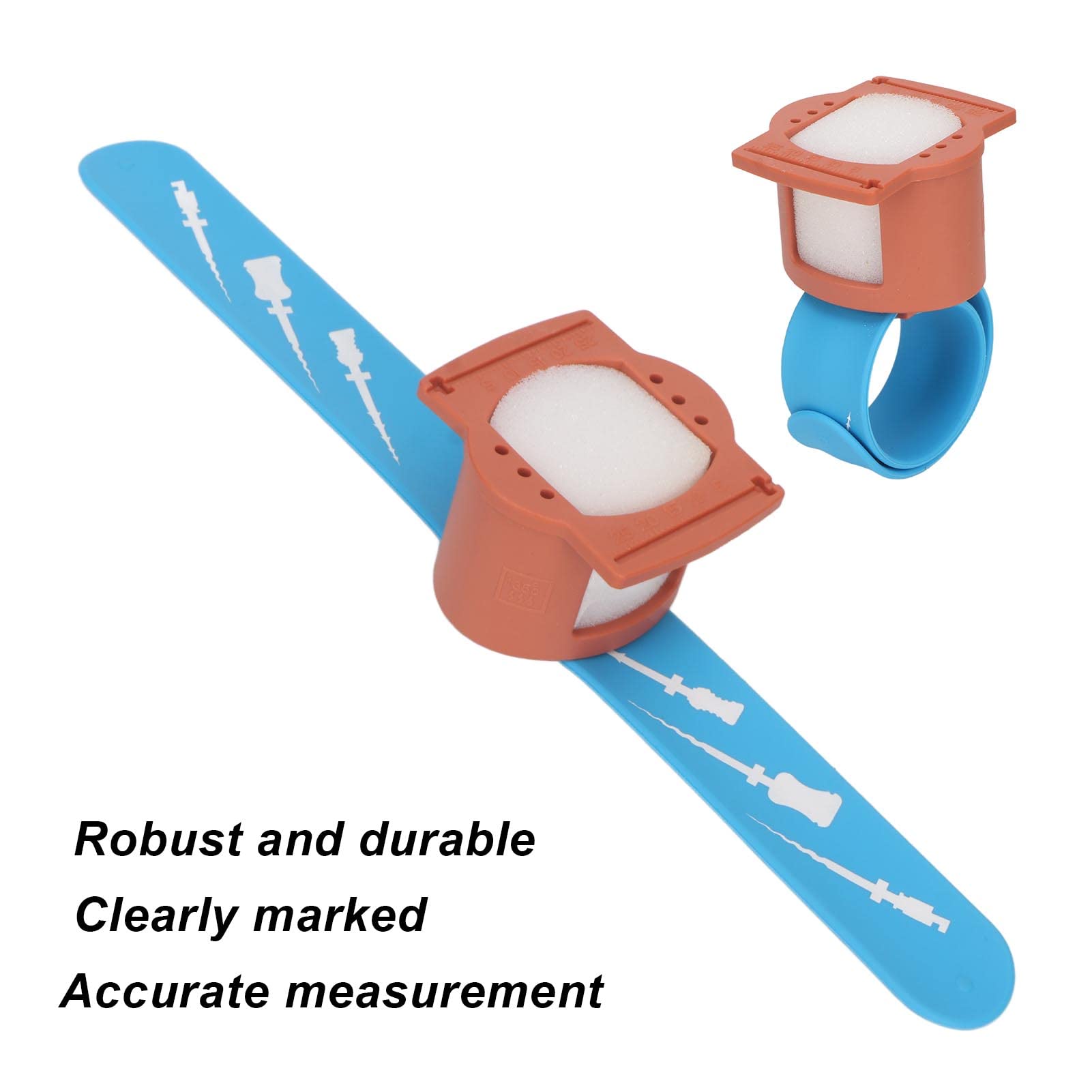 **Endodontic Wrist Ruler - Precise Dental Root Canal Measurement Tool with Clear Scale (Orange) | Ideal for Dentists, Endodontists & Dental Students**