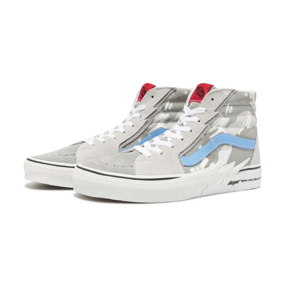 Aape SK8 Hi 'Bolt Grey' Sneakers - Men's High-Top Skate Shoes for Streetwear & Urban Fashion | Perfect for Skateboarding, Casual Wear & Sneaker Collectors