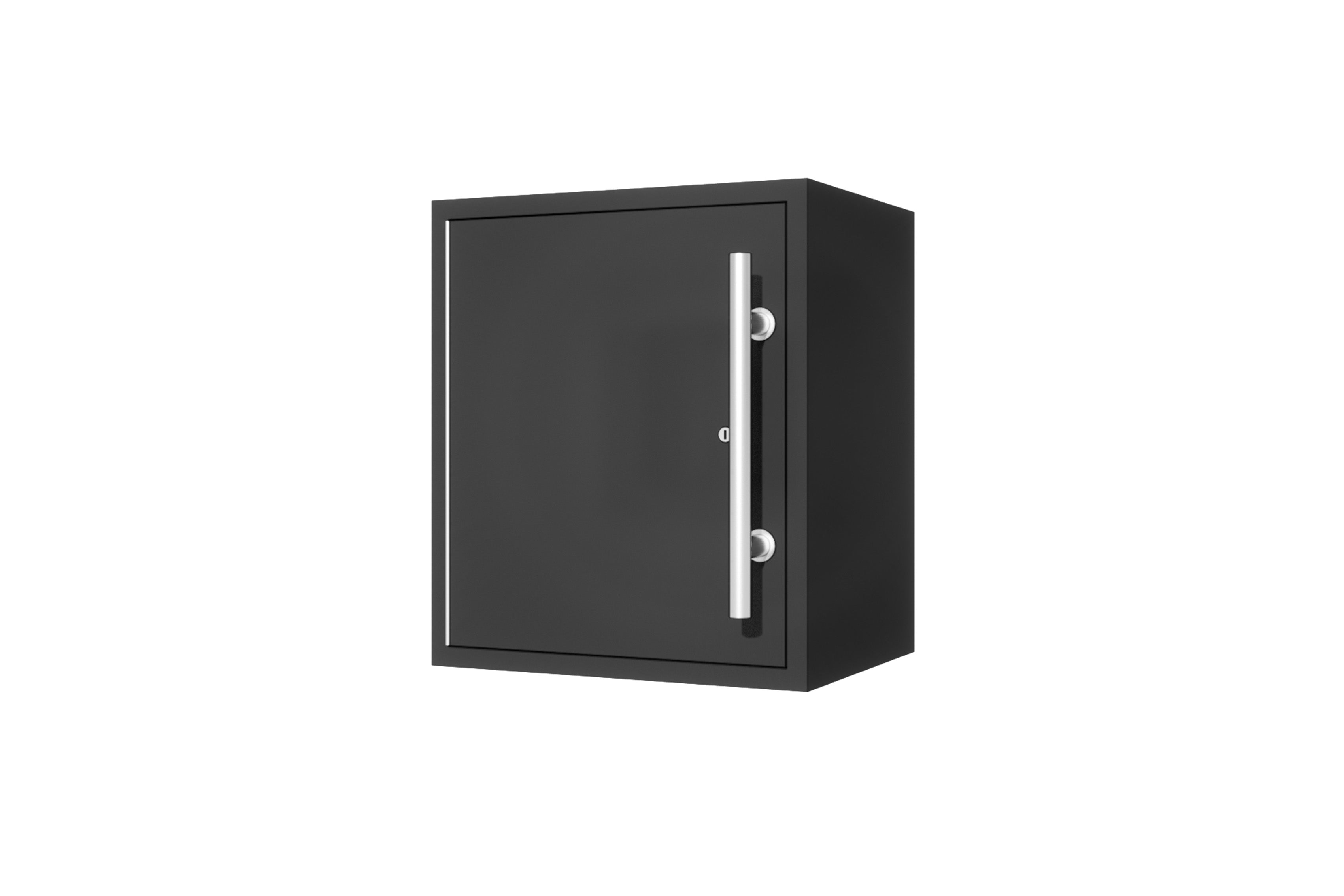 ProSlat LUX 1 Door Wall Mount Cabinet - 20 Inch Wide Storage Organizer for Garage, Kitchen, or Office - Heavy Duty Metal Wall Cabinet with Adjustable Shelves