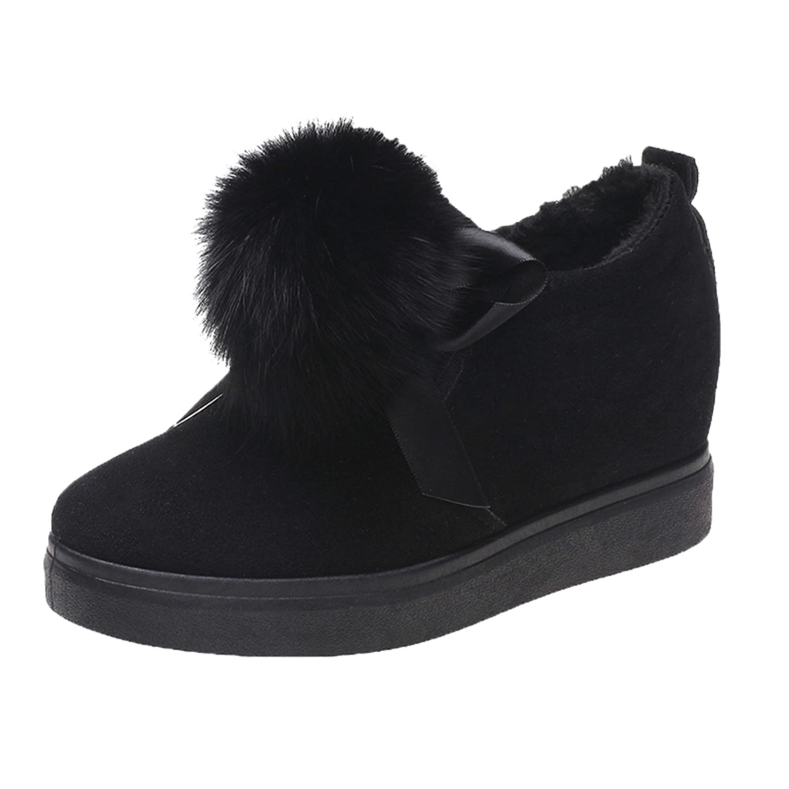 Women's Casual Velvet Plush Ballerina Shoes - Warm & Comfortable Slip-On Flats for Everyday Wear - Perfect for Office, Shopping, and Leisure Activities