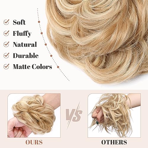Messy Bun Hair Piece for Women - Synthetic Hair Extensions for Quick & Easy Updos - Perfect for Weddings, Parties & Everyday Styling