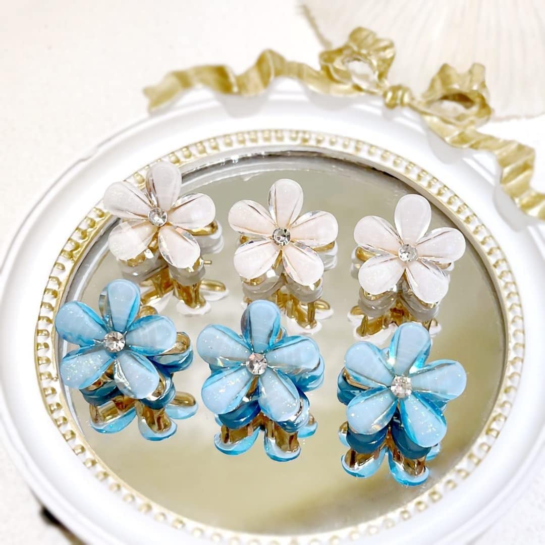 Stylish Geometric Hollow Metal Hair Clips for Women - Korean Pearl Barrettes Hairpins (6Pcs Multicolor Set) - Perfect for Daily Wear, Parties & Special Occasions