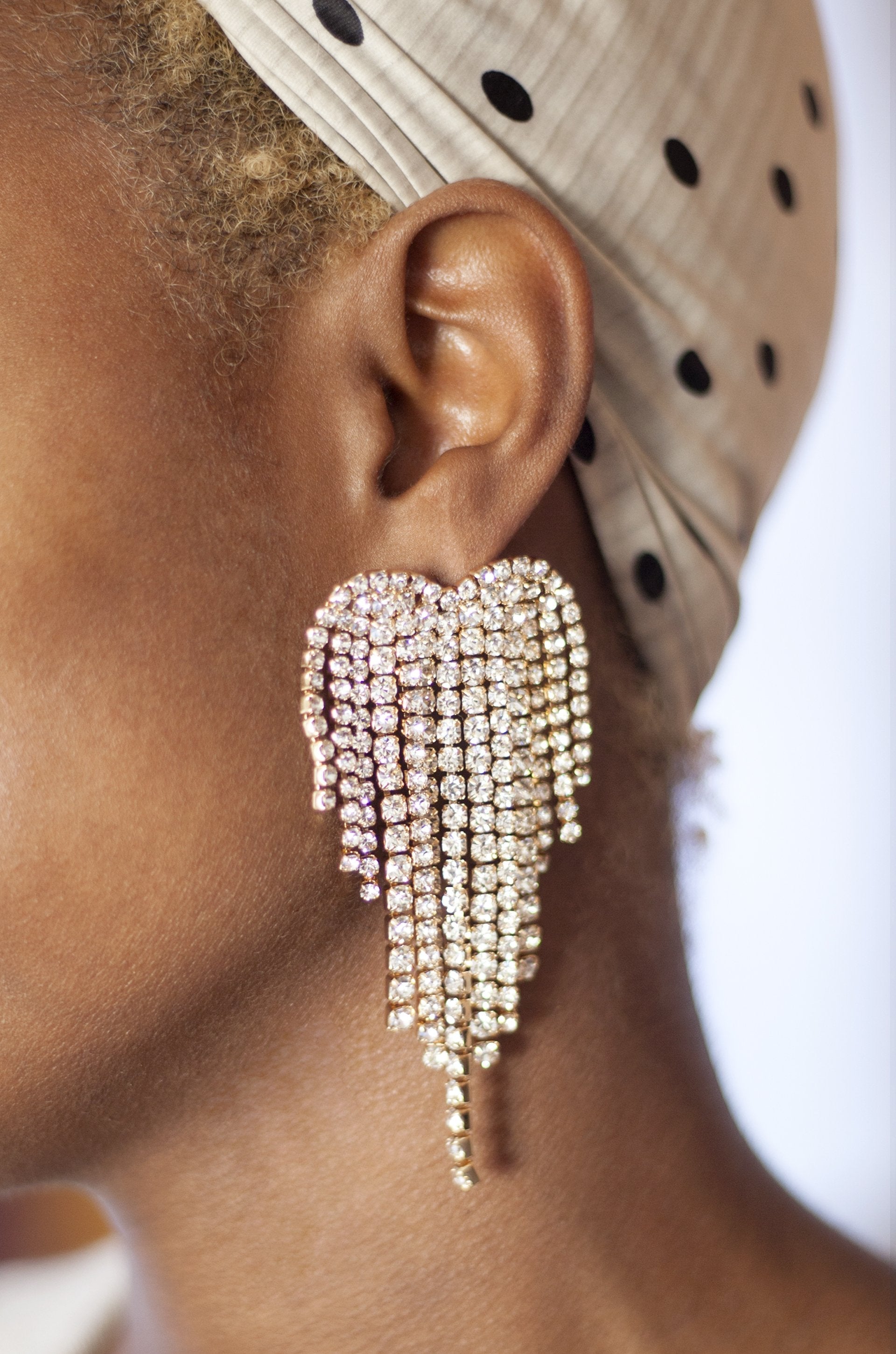 Gala Crystal Fringe Earrings for Women - Elegant Dangling Beaded Party Jewelry - Perfect for Weddings, Prom, Evening Events & Special Occasions