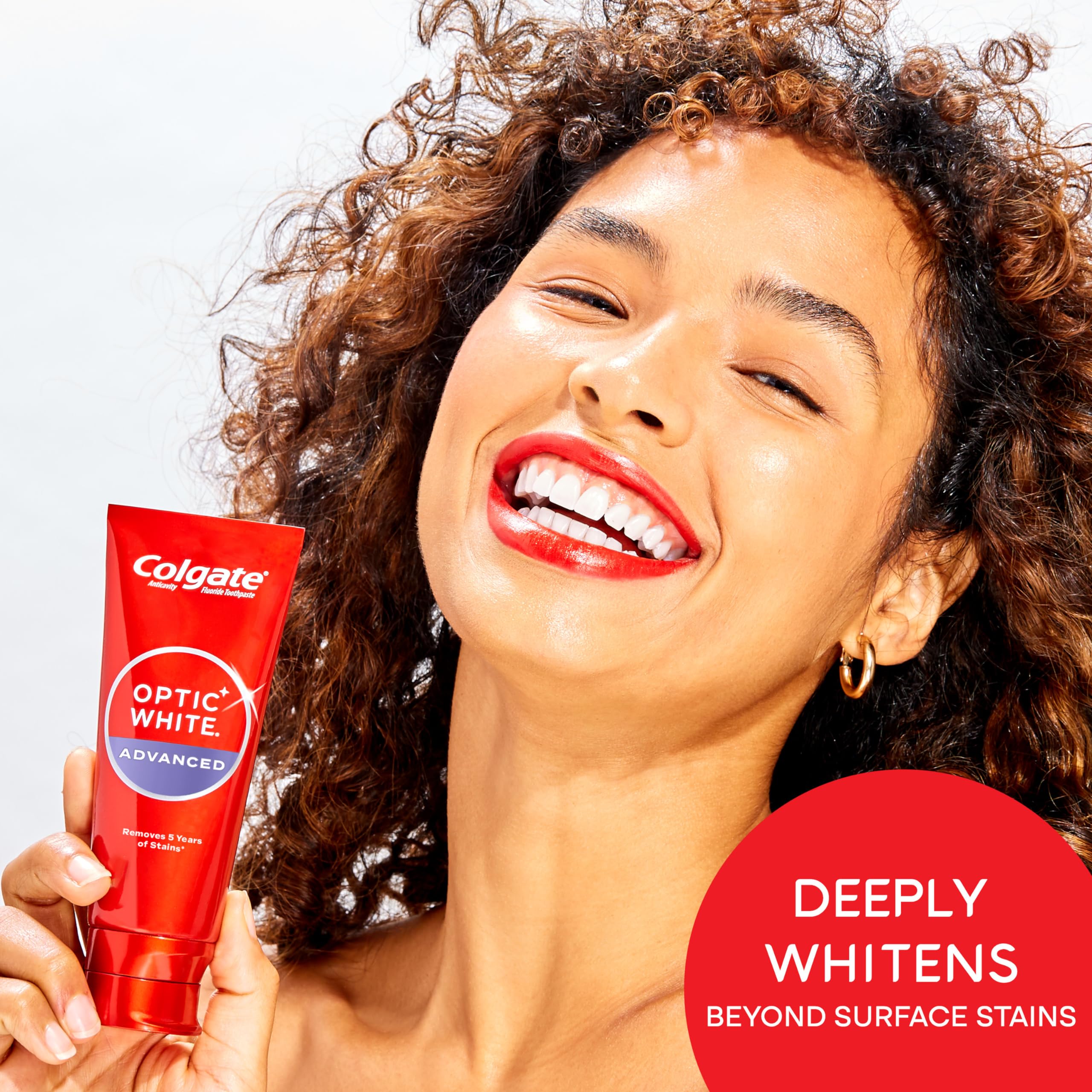 Colgate Optic White Advanced Teeth Whitening Toothpaste with 2% Hydrogen Peroxide - Sparkling White Formula, 4.5 Oz (2 Pack) - Brighten Smile for Daily Use & Special Occasions