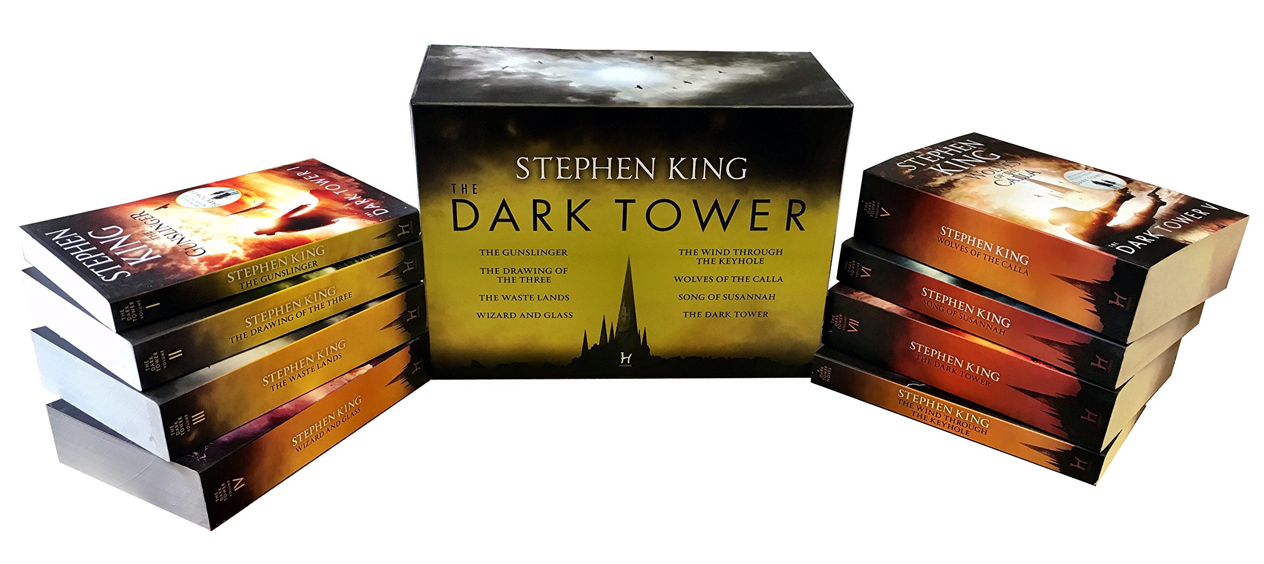 Stephen King Dark Tower Series Complete 8-Book Box Set (Books 1-8) - The Gunslinger, Fantasy Adventure Novels - Perfect for Fans & Book Collectors | Great for Gifts, Reading Clubs & Home Libraries