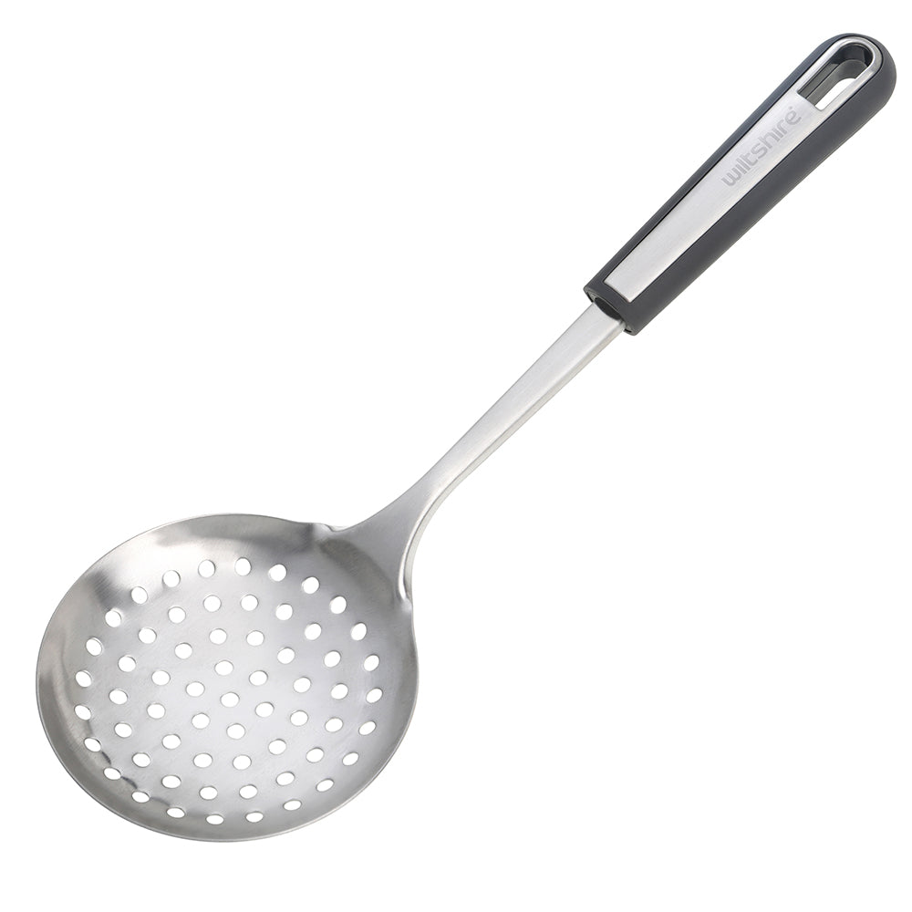 Premium Aspire Stainless Steel Skimmer - Durable Kitchen Tool for Removing Oil & Foam from Soups, Stocks & Frying - Perfect for Home Chefs & Professional Kitchens