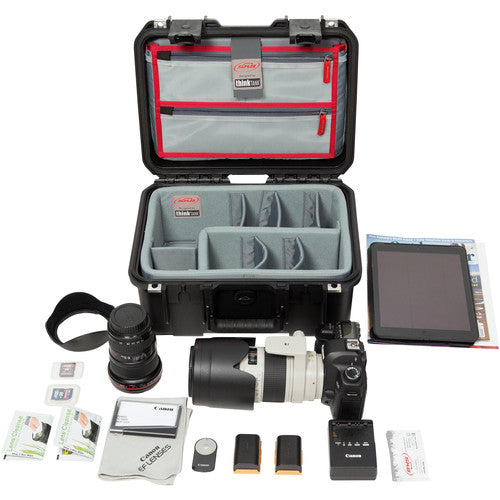 SKB iSeries 1309 6 Case with Think Tank Photo Dividers & Lid Organizer - Professional Camera Gear Storage for Travel & Studio Photography