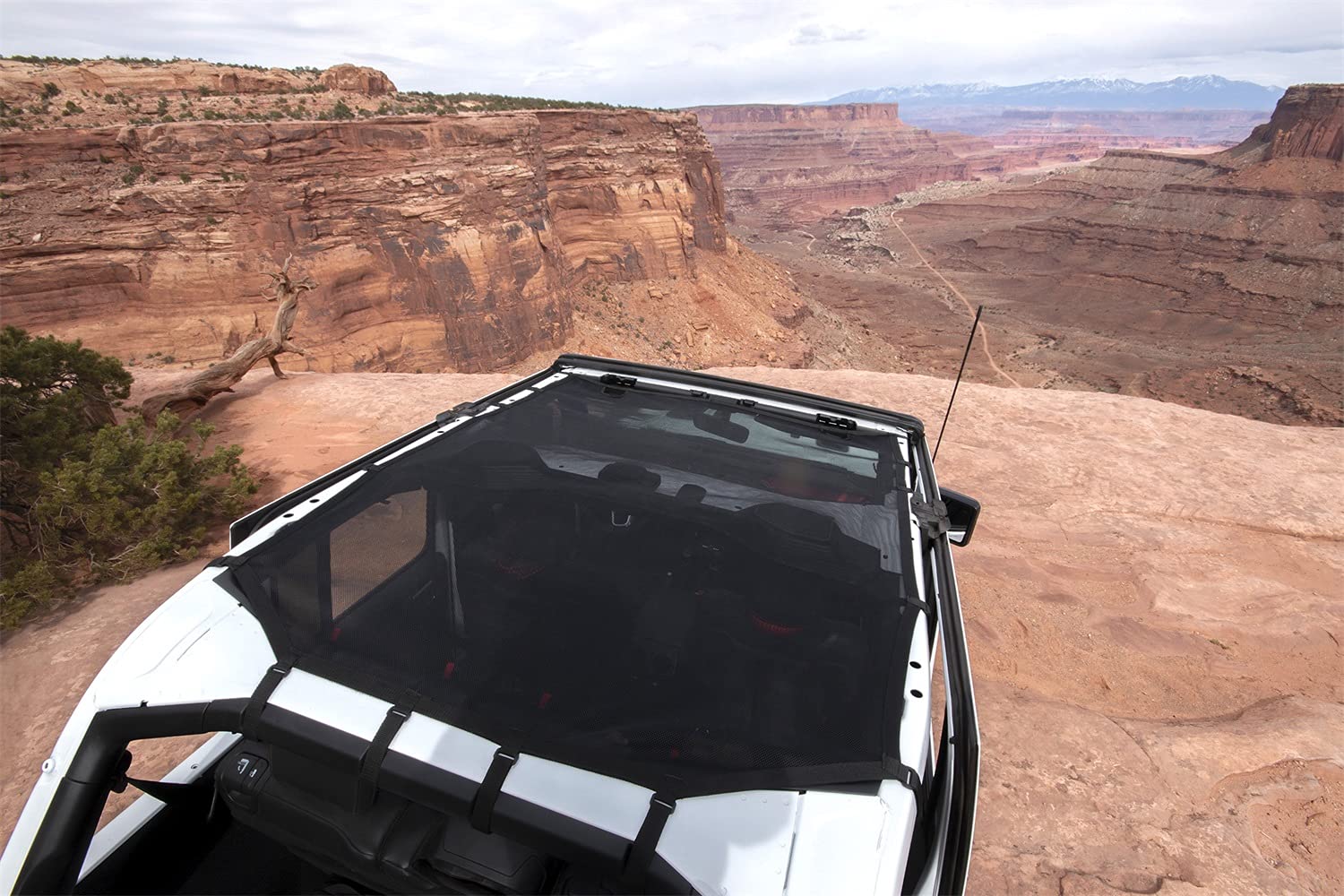 Rugged Ridge 13579.71 Eclipse Sun Shade - Black Full Coverage for 2018-Current Jeep Wrangler Unlimited JLU 4 Door | UV Protection & Heat Reduction for Off-Road Adventures & Summer Driving