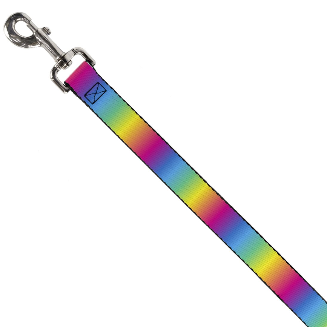 Buckle-Down Rainbow Ombre Pet Leash - 4 Feet Long, 1 Inch Wide - Durable Dog Walking Leash for Small to Medium Dogs - Perfect for Daily Walks, Hiking & Outdoor Adventures