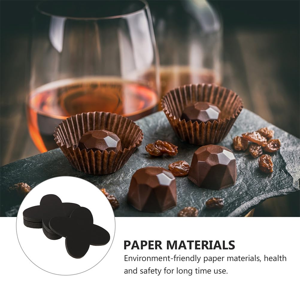DOITOOL 200PCS Truffle Liners - Chocolate Candy Wrappers, Cupcake Liners for Baking, Valentine's Day, Wedding, Birthday Party, Baby Shower - Perfect for Homemade Truffles, Chocolates, and Dessert Displays