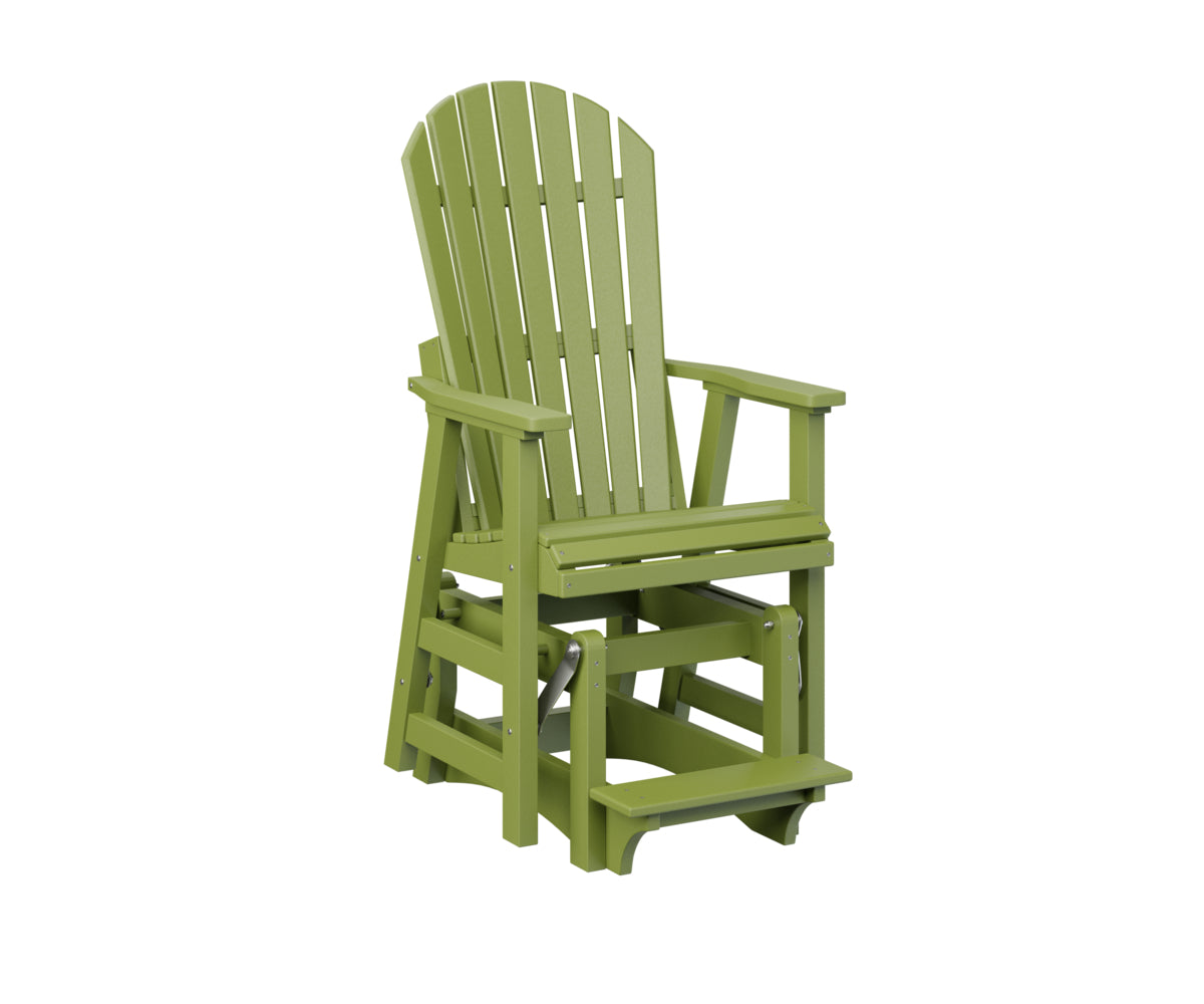 Berlin Gardens Comfo Back Single Counter Glider - Outdoor Patio Bistro Chair with Smooth Gliding Motion, Perfect for Garden, Deck, and Restaurant Use
