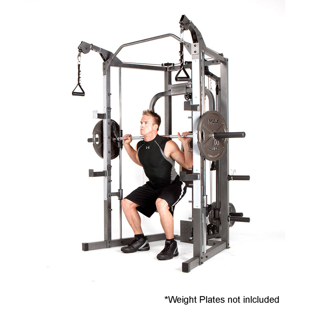 Marcy SM 4008 Smith Machine - Full Body Gym Equipment for Home & Commercial Use | Strength Training & Weightlifting Workout Station for Fitness Enthusiasts
