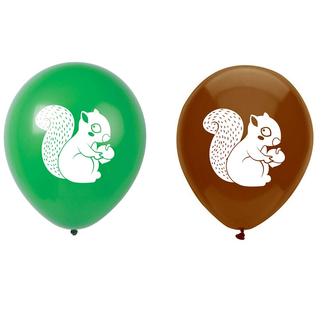 16-Pack 12 Inch Squirrel Latex Balloons for Baby Shower & Birthday Party Decorations - Woodland Theme Party Supplies for Nursery Decor, Gender Reveal, and Outdoor Celebrations