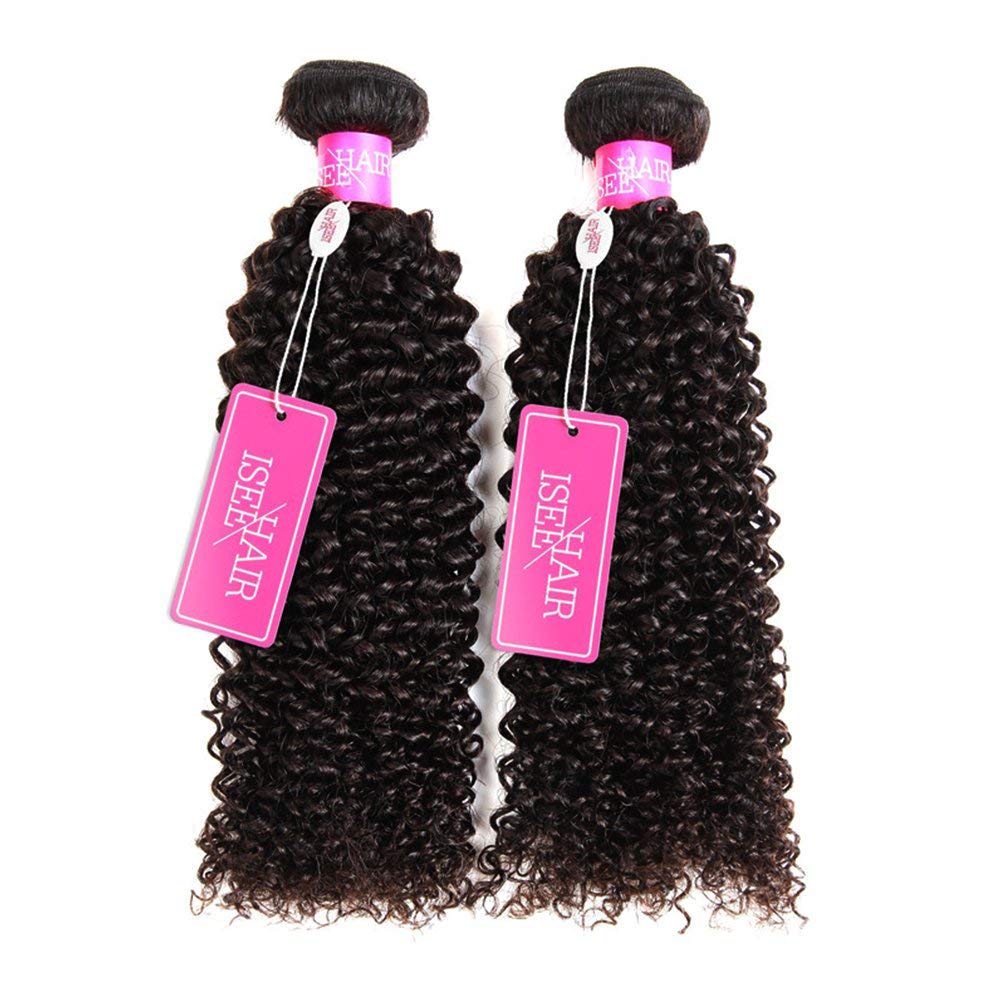 ISEE Hair 9A Grade Mongolian Kinky Curly Virgin Human Hair Extensions - 100% Natural Weaving Bundles (18, 20, 22 Inches) for Stunning Afro-Textured Hairstyles | Perfect for Protective Styles, Braids, Twist Outs & Natural Hair Blending
