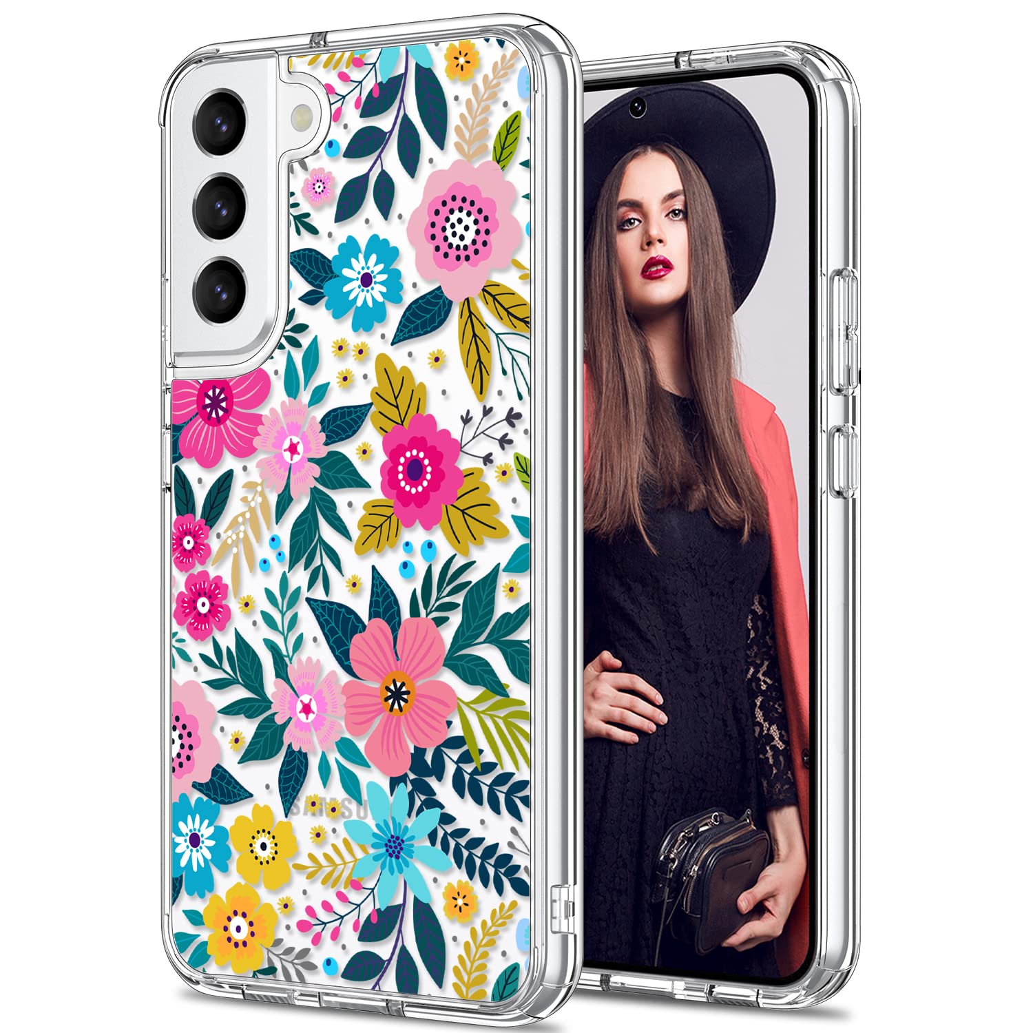 ICEDIO Slim Fit Crystal Clear Protective Case for Samsung Galaxy S22 6.1
