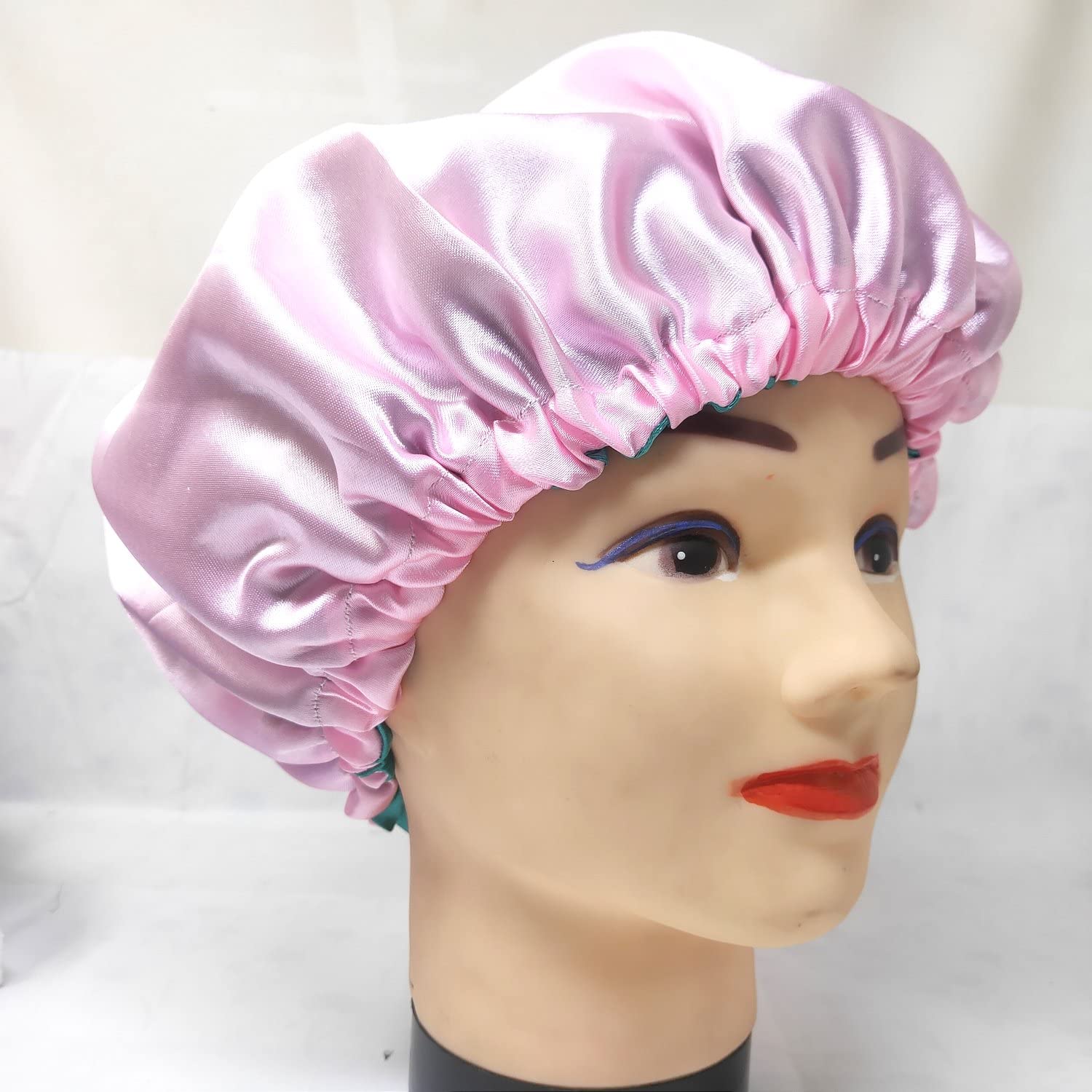 Anokhi Ada Dual Layer Satin Bonnet for Girls & Women - Silk Hair Bonnet for Sleeping, Night Cap for Natural Hair Protection (36-07) | Perfect for Nighttime Hair Care & Travel